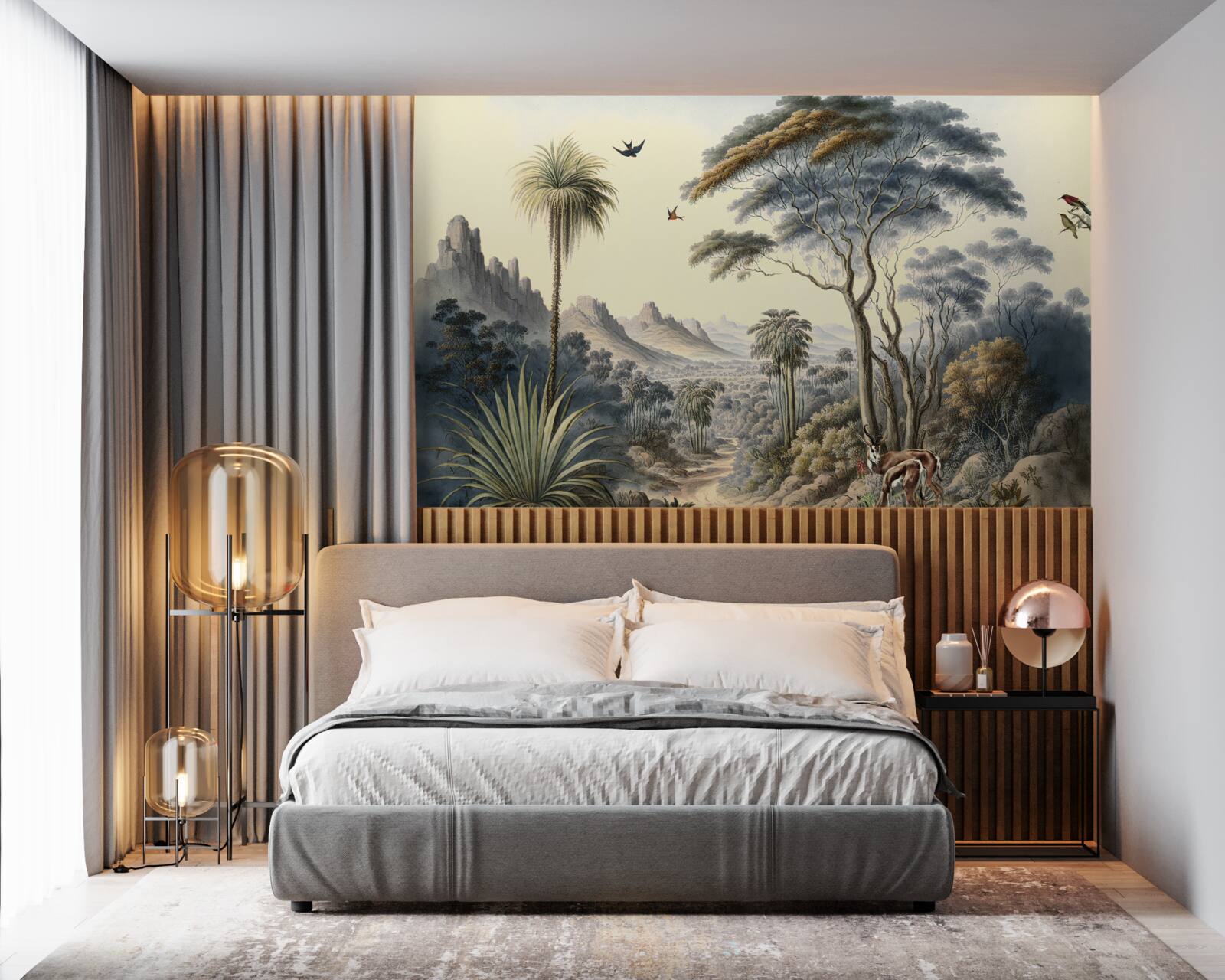 Fototapeta rodzina saren udaje się do swojego domu