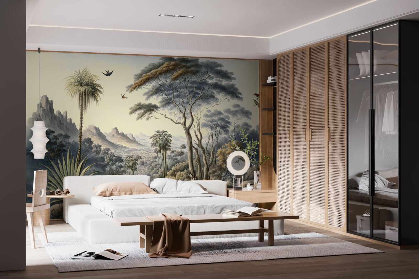 Fototapeta rodzina saren udaje się do swojego domu