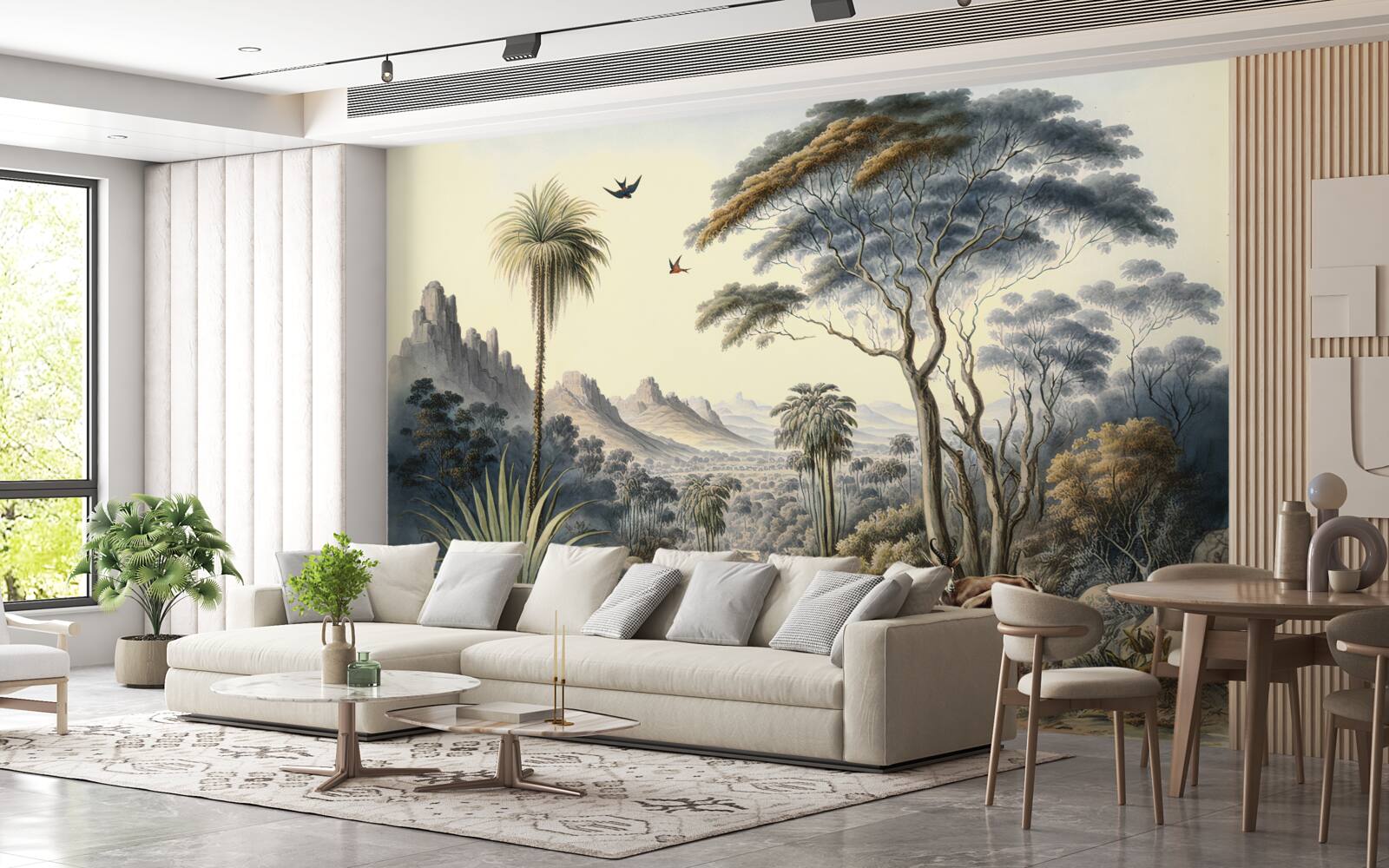 Fototapeta rodzina saren udaje się do swojego domu