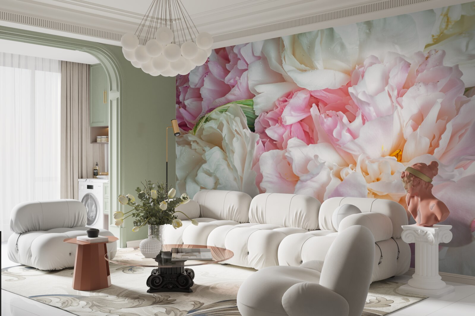 Fototapeta welon z delikatnych płatków