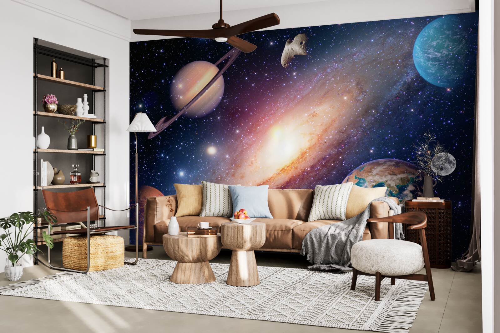 Fototapeta planety, w tym ziemia, w naszej galaktyce