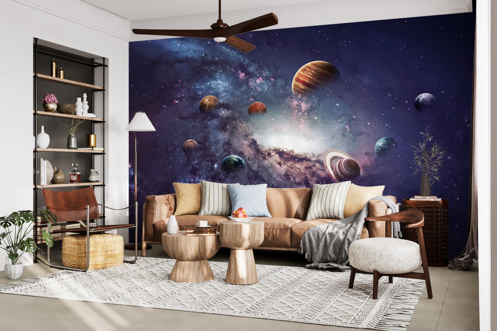 Fototapeta rozmiary planet w galaktyce