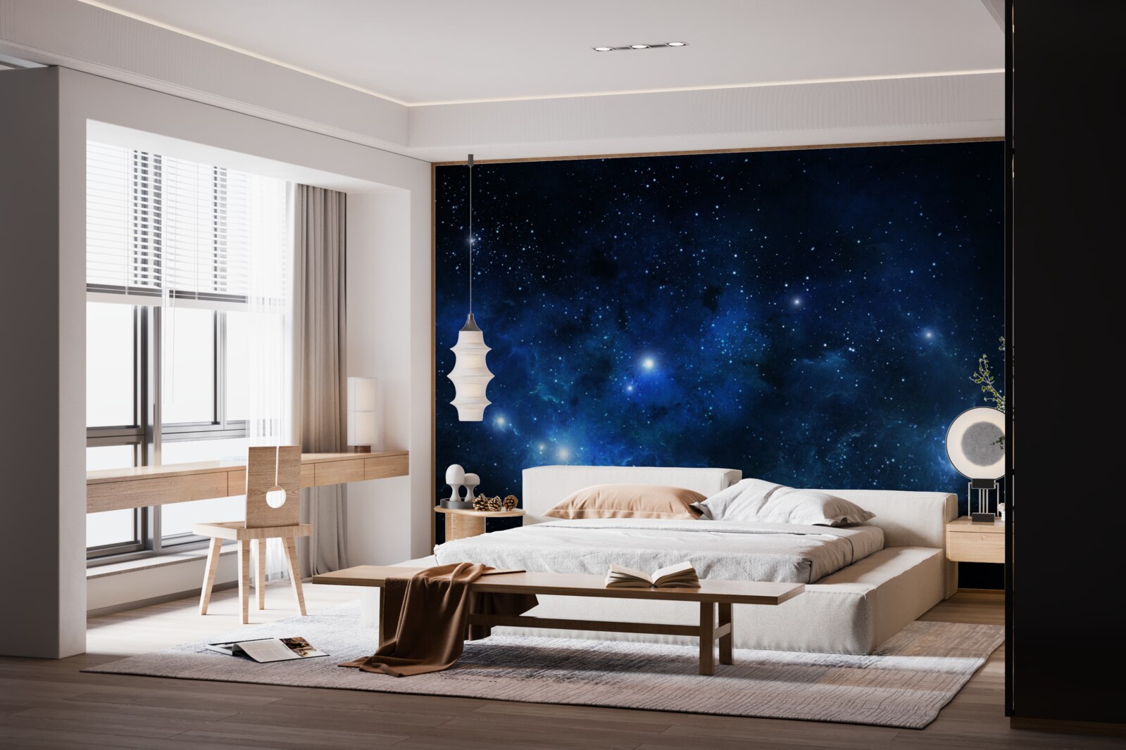 Fototapeta przestrzeń migocze galaktykami