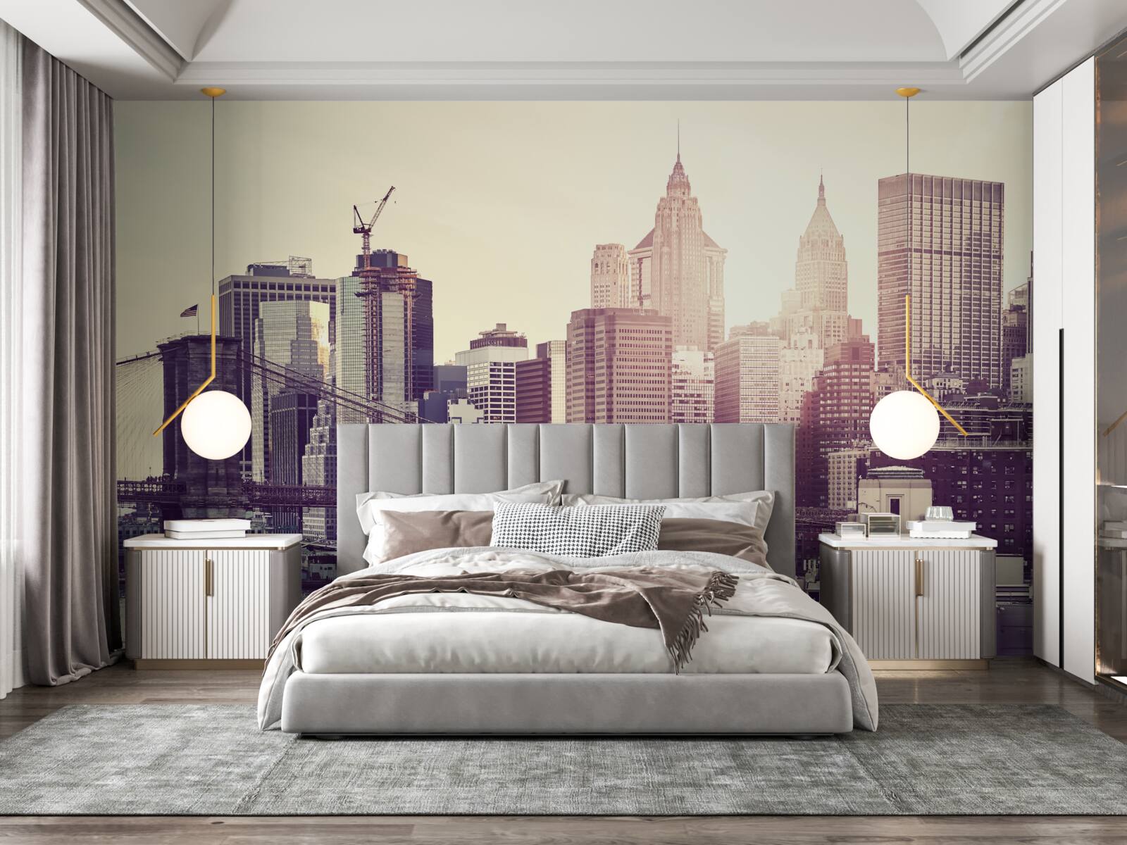Fototapeta hipnotyzująca panorama manhattanu