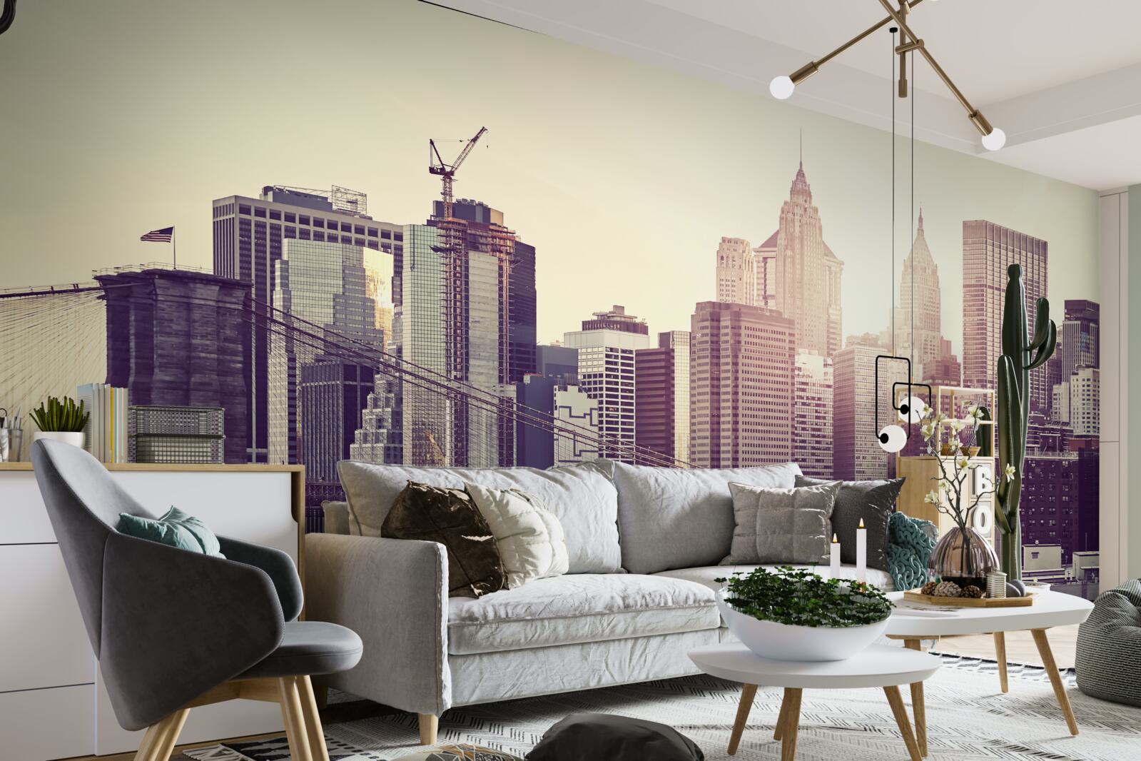 Fototapeta hipnotyzująca panorama manhattanu