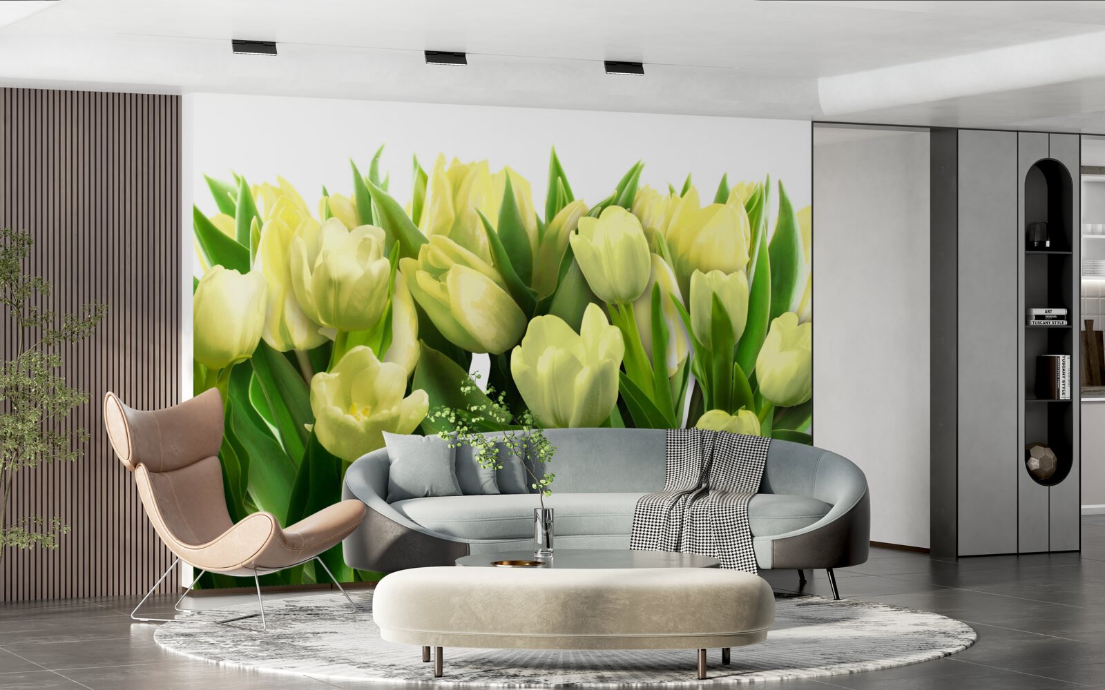 Fototapeta tulipany są jasnożółte