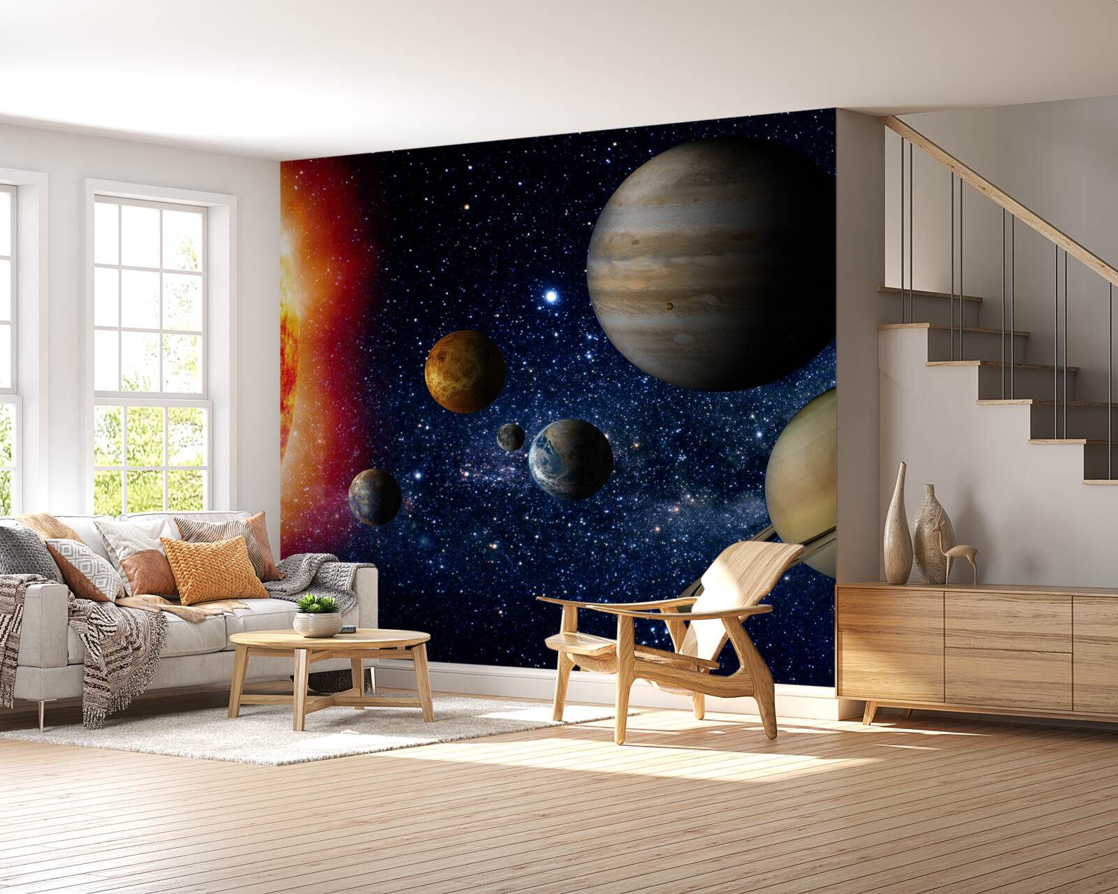 Fototapeta procesyjny ruch planet wokół słońca