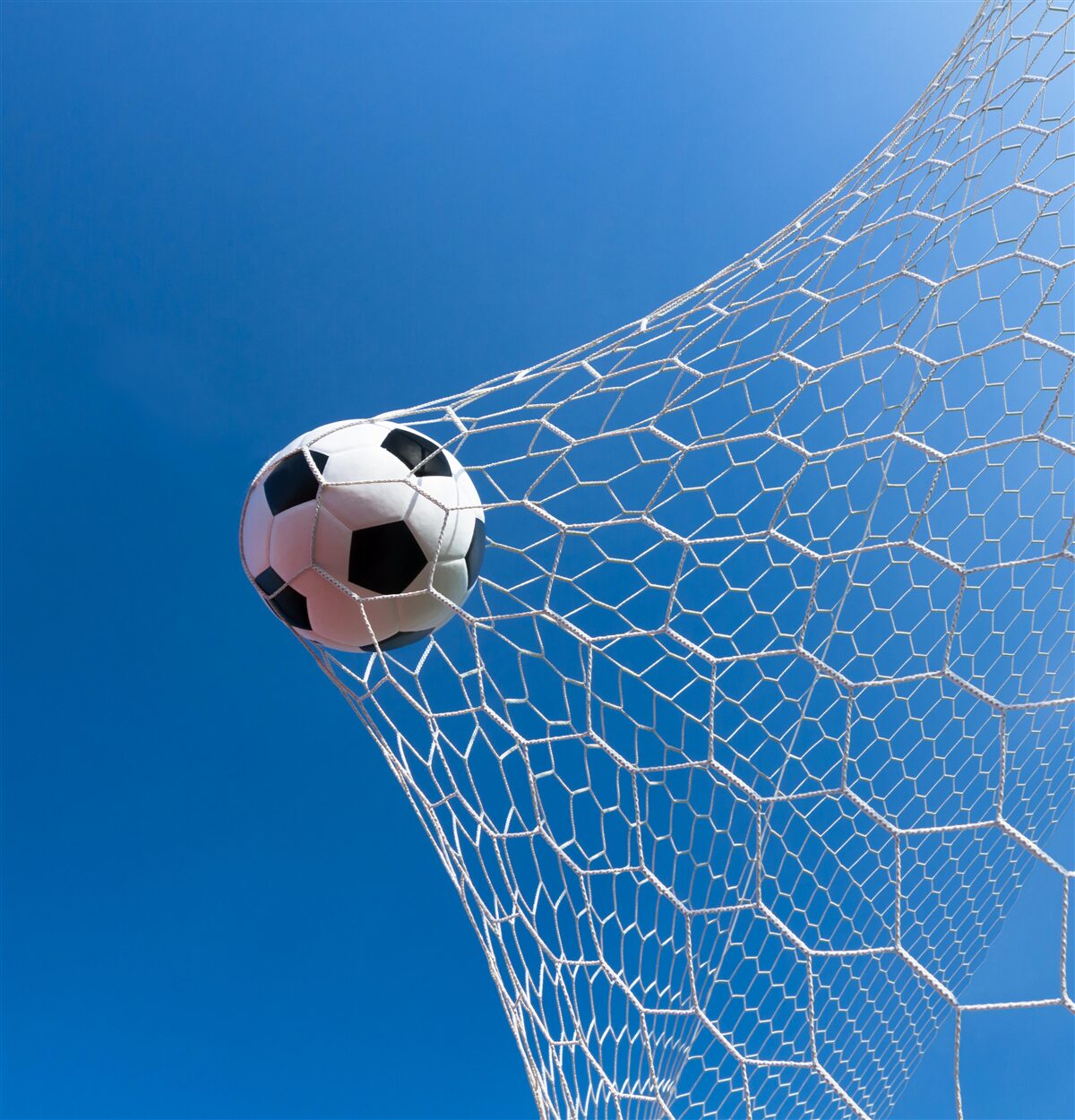 Fototapeta piłka wylądowała w bramce