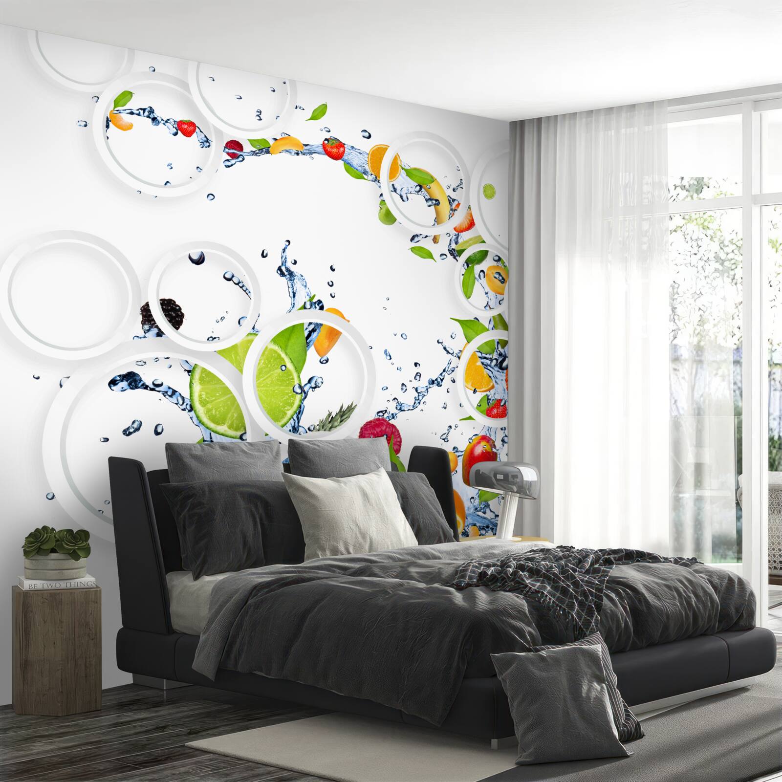 Fototapeta owoce i biała okrągłość