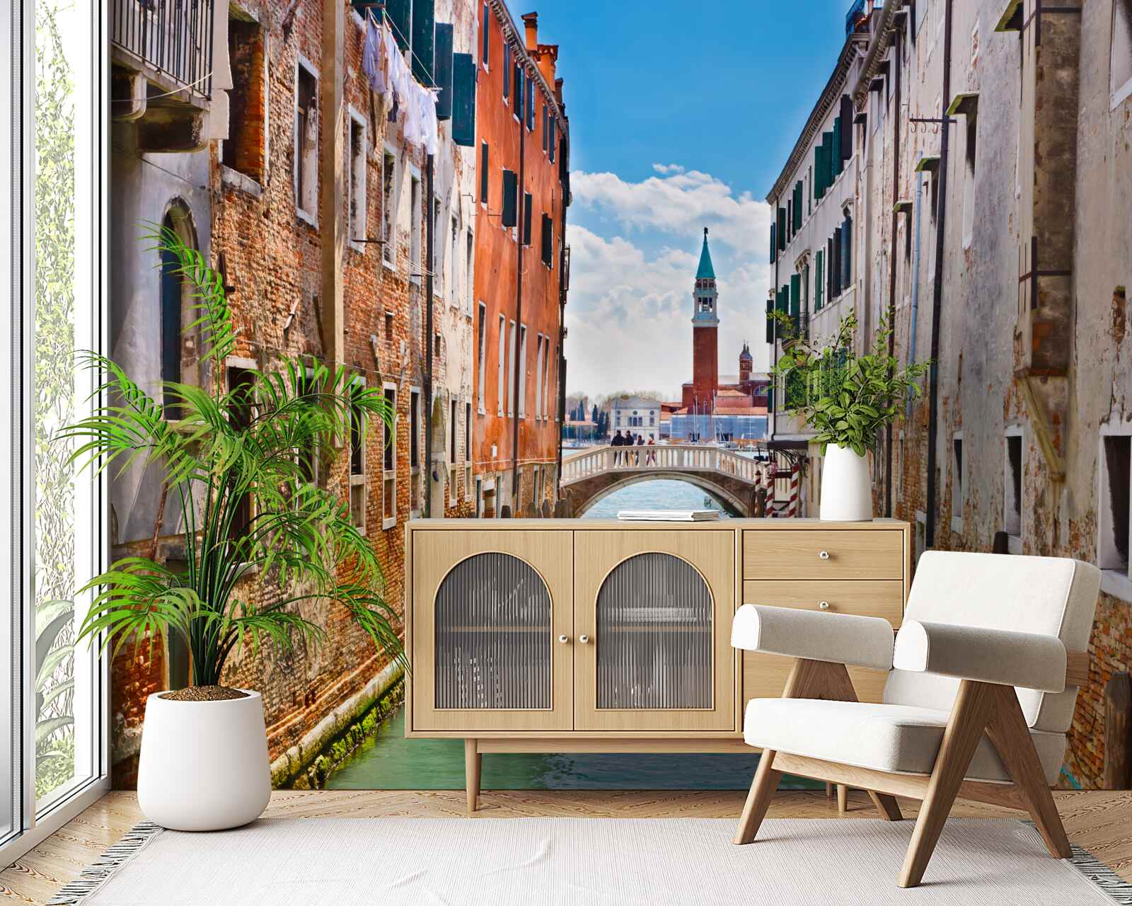 Fototapeta widok na zamek wenecki z kanału