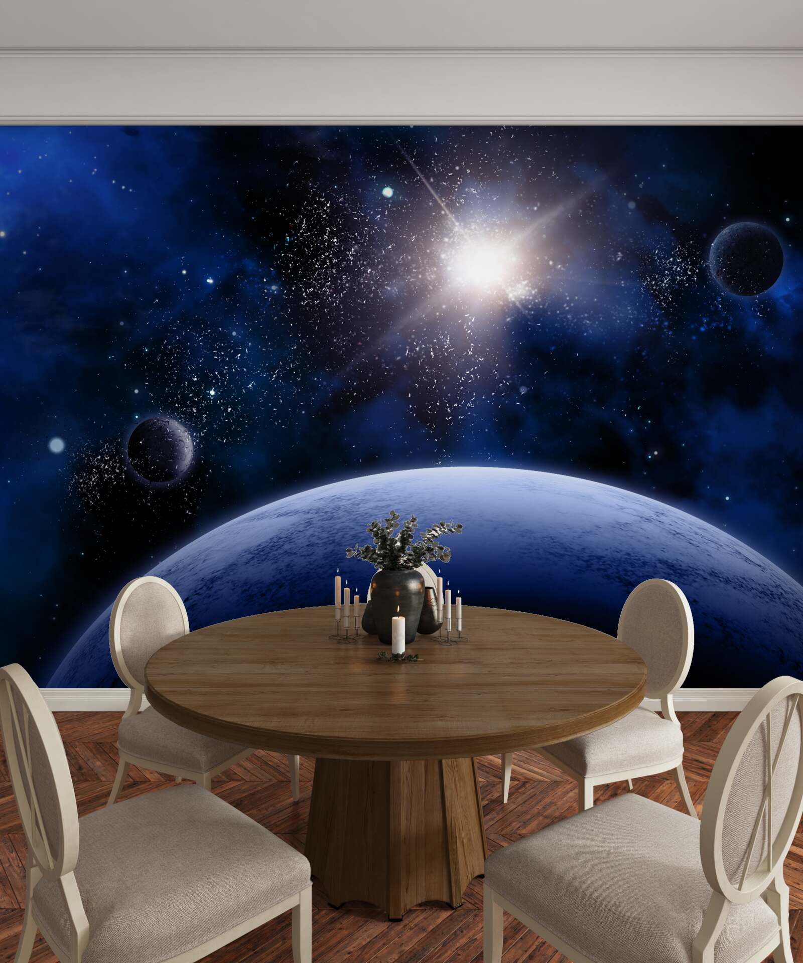 Fototapeta Świecąca gwiazda kosmiczna