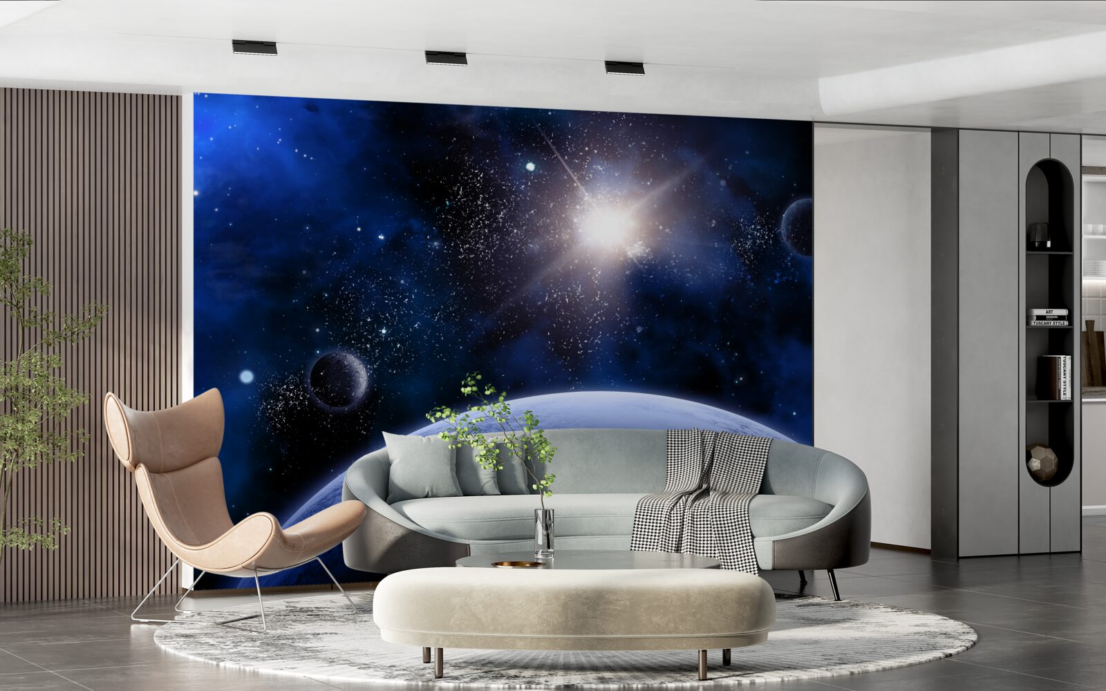 Fototapeta Świecąca gwiazda kosmiczna