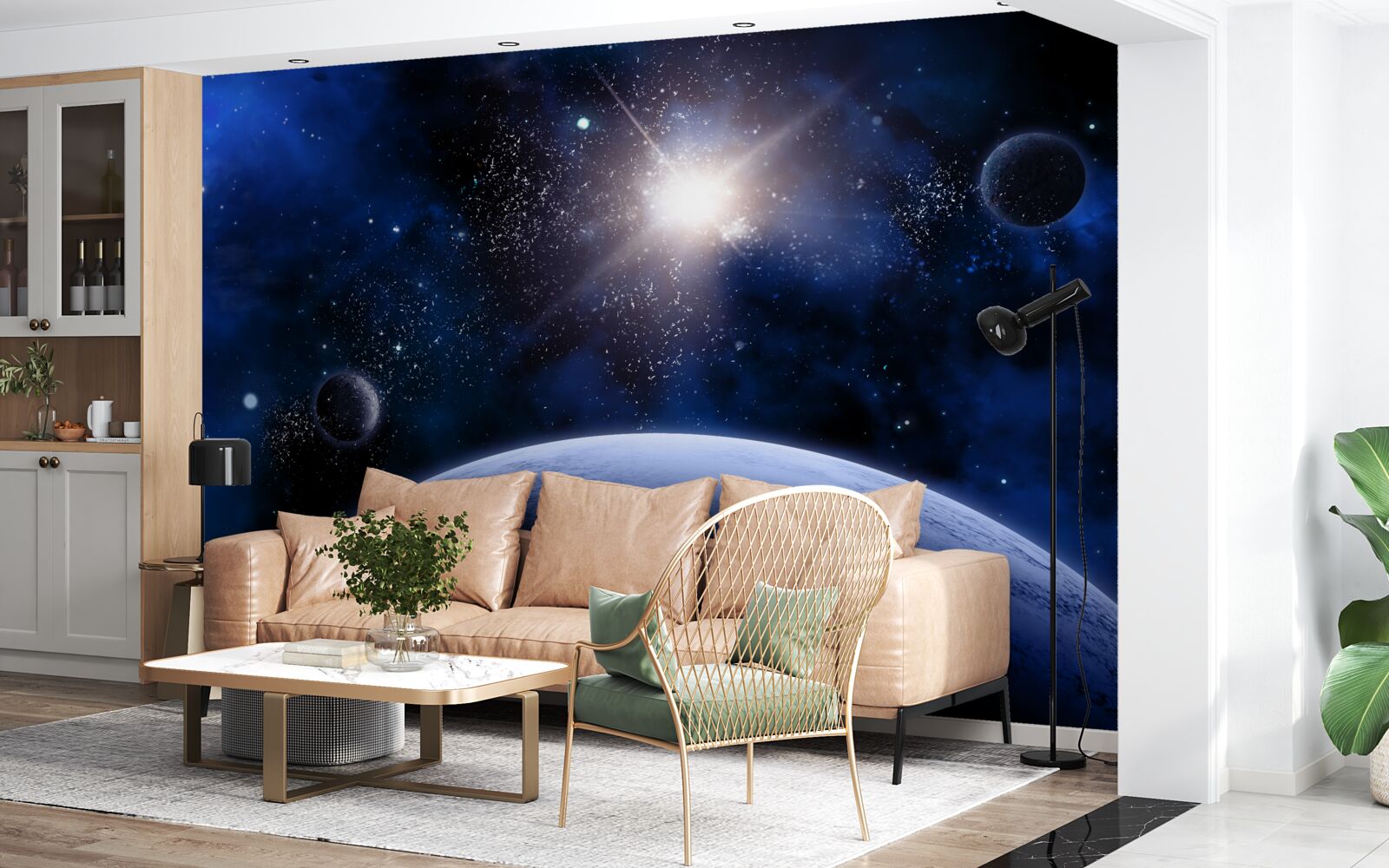 Fototapeta Świecąca gwiazda kosmiczna