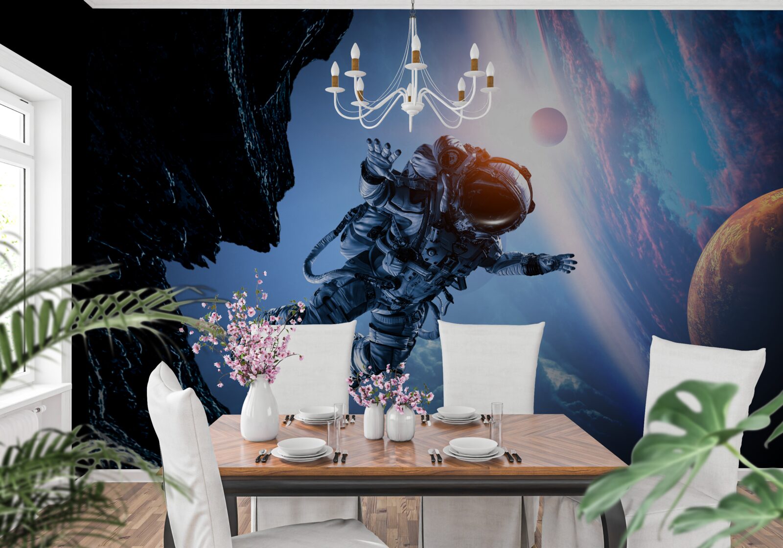 Fototapeta astronauta we wszechświecie