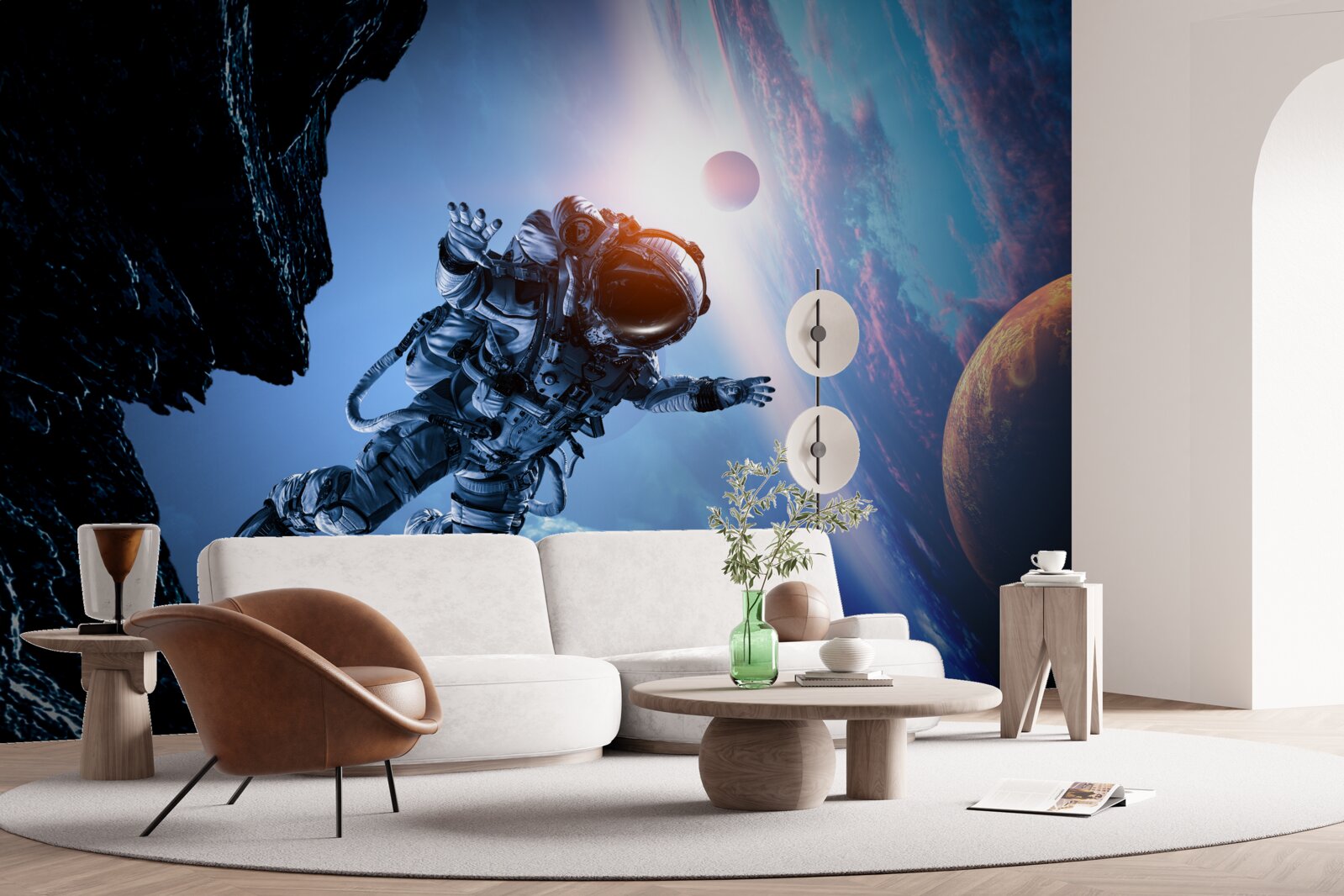 Fototapeta astronauta we wszechświecie