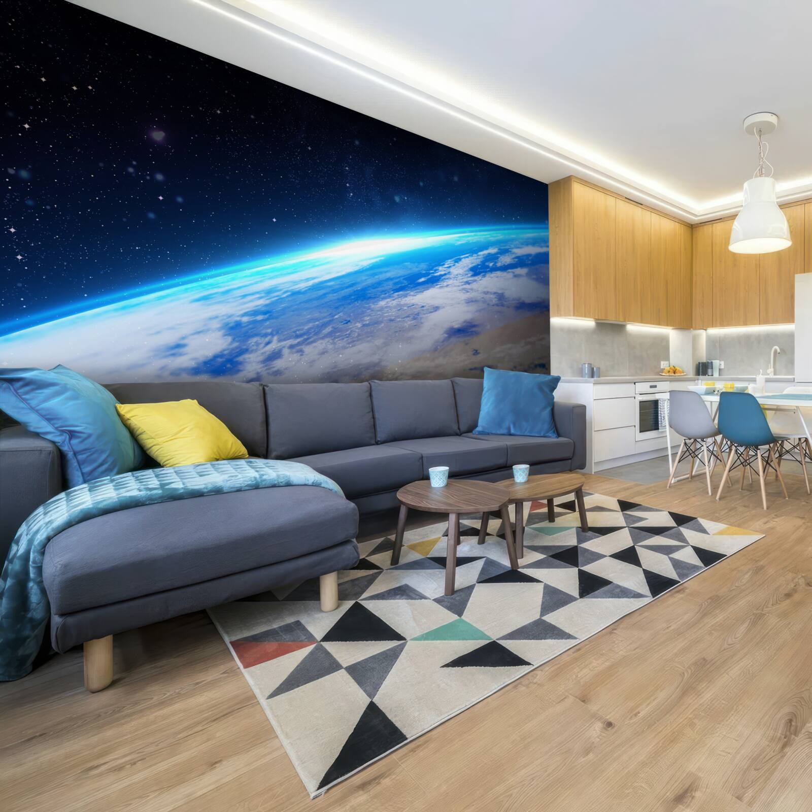 Fototapeta powierzchnia ziemi z kosmosu