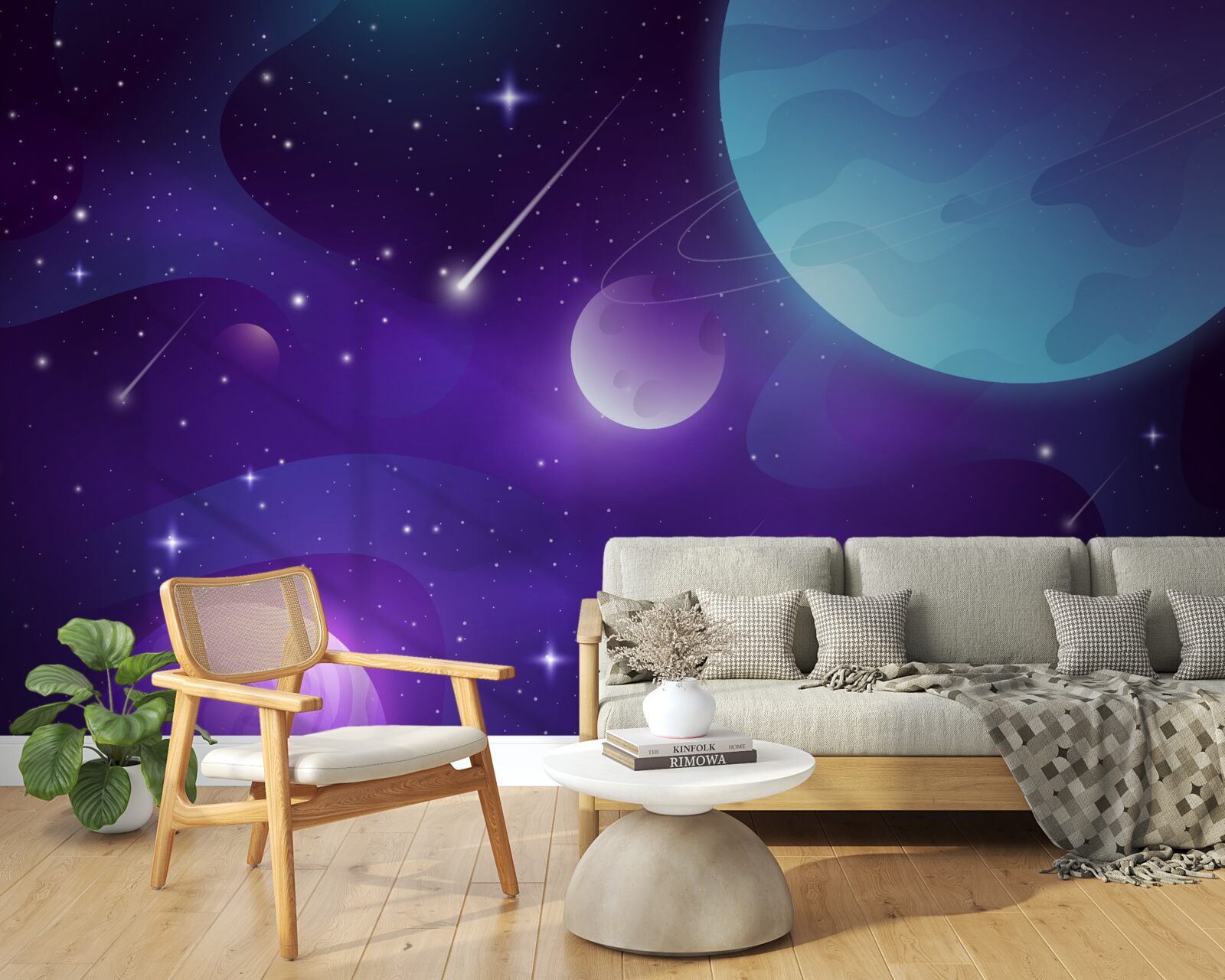 Fototapeta gwiazdy i planety we wszechświecie