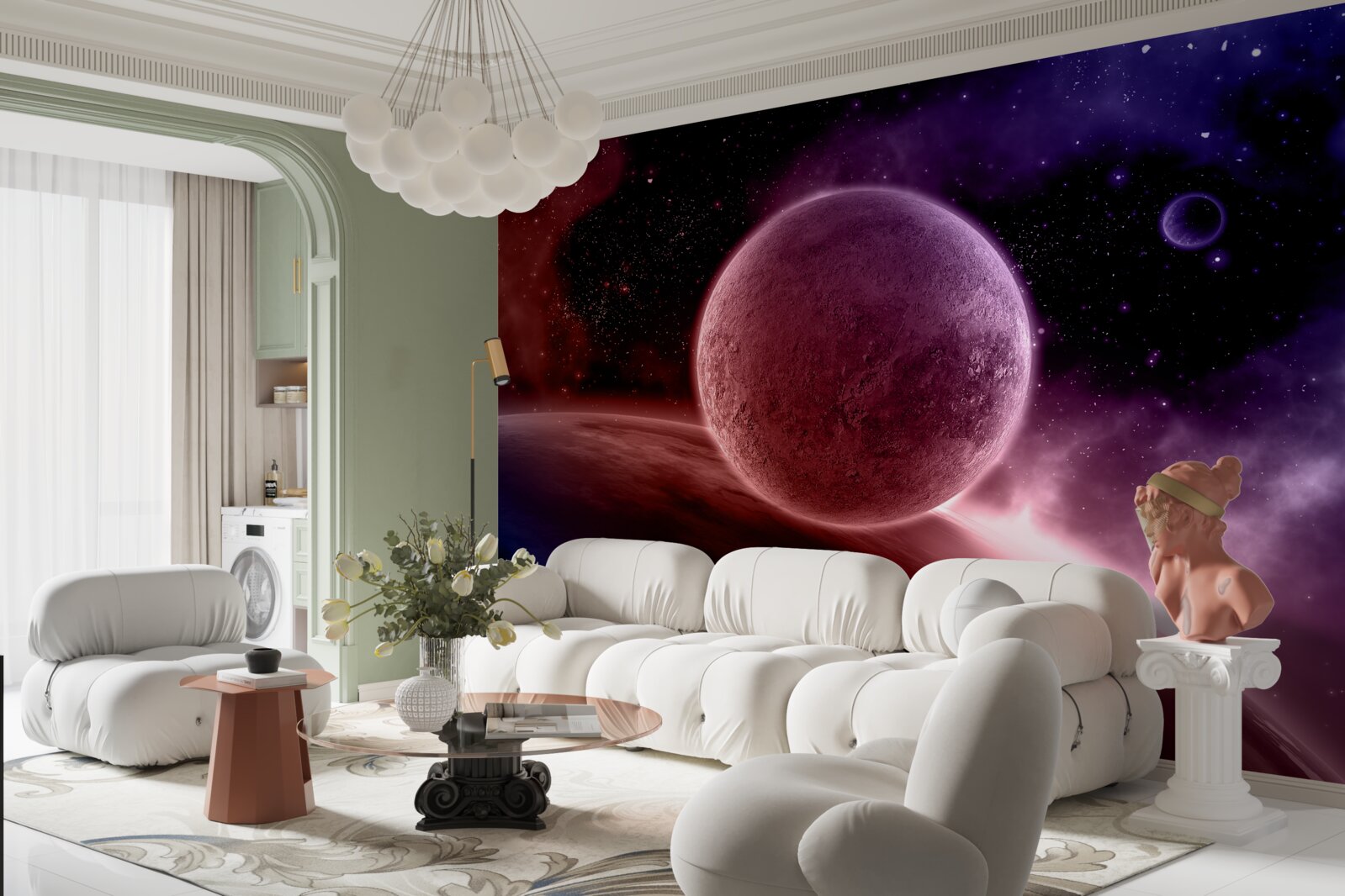 Fototapeta nieodkryte planety naszej przestrzeni