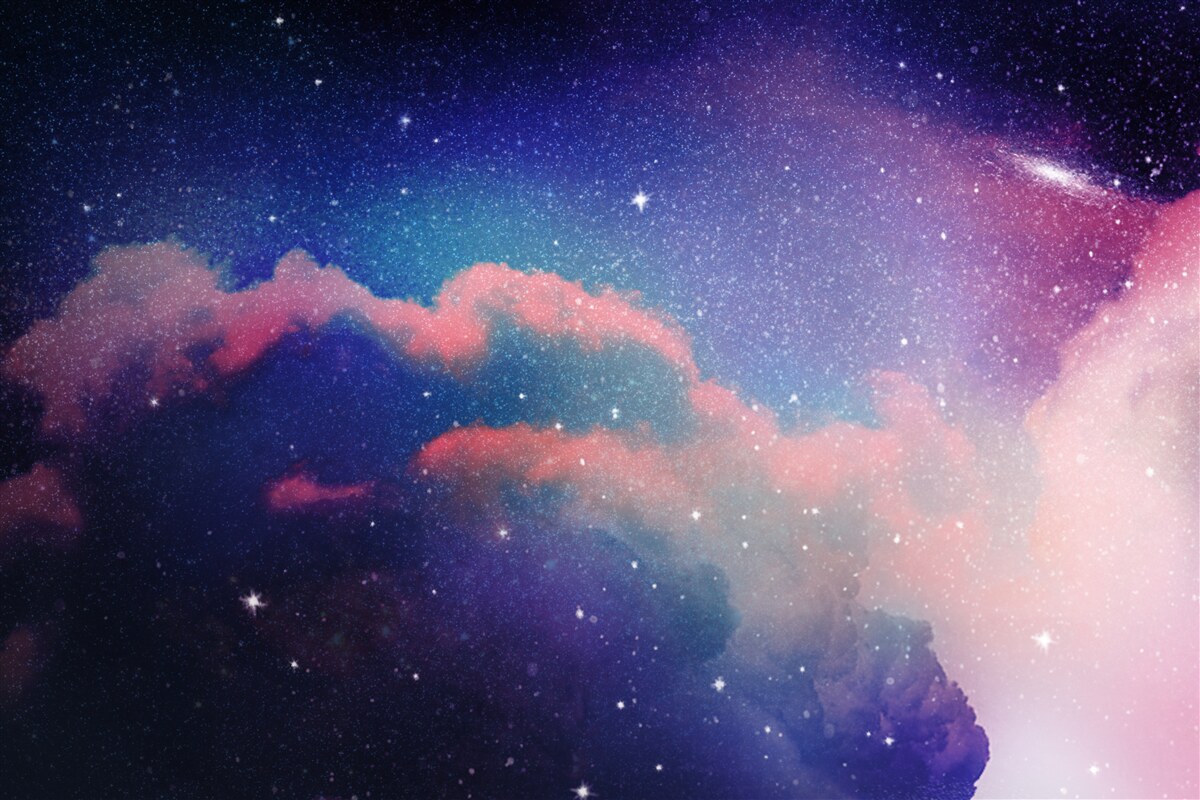 Fototapeta gwiazdy i strumienie pyłu gwiezdnego