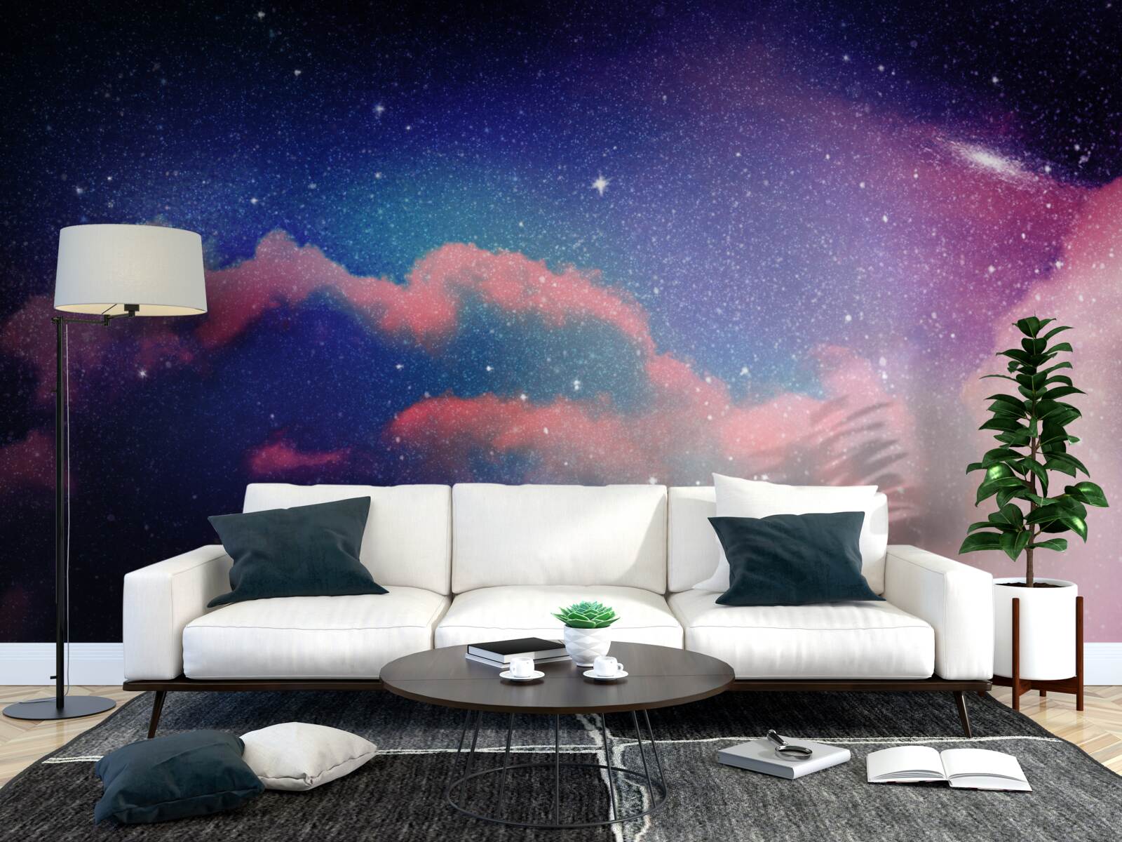 Fototapeta gwiazdy i strumienie pyłu gwiezdnego