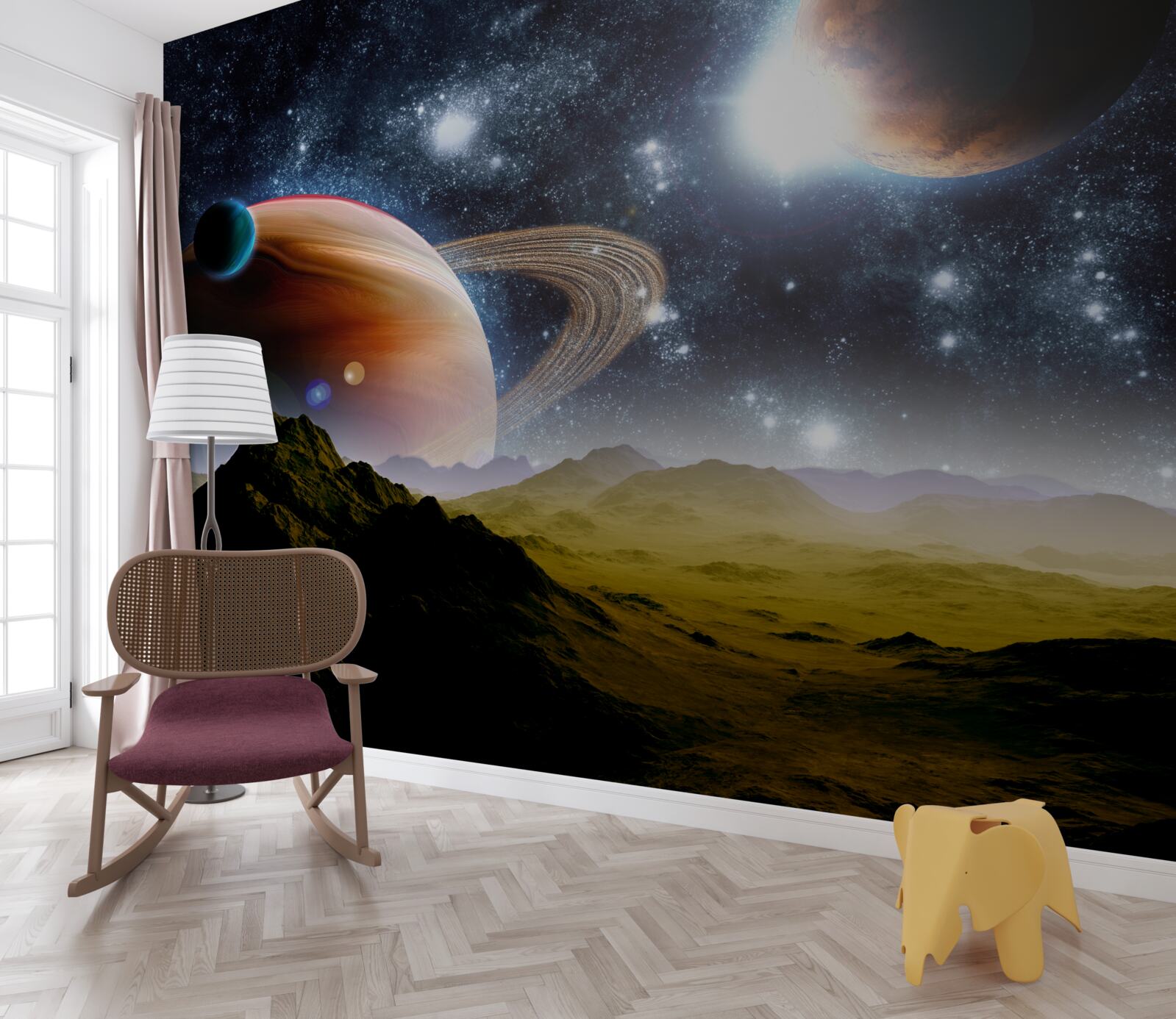 Fototapeta planety kosmiczne