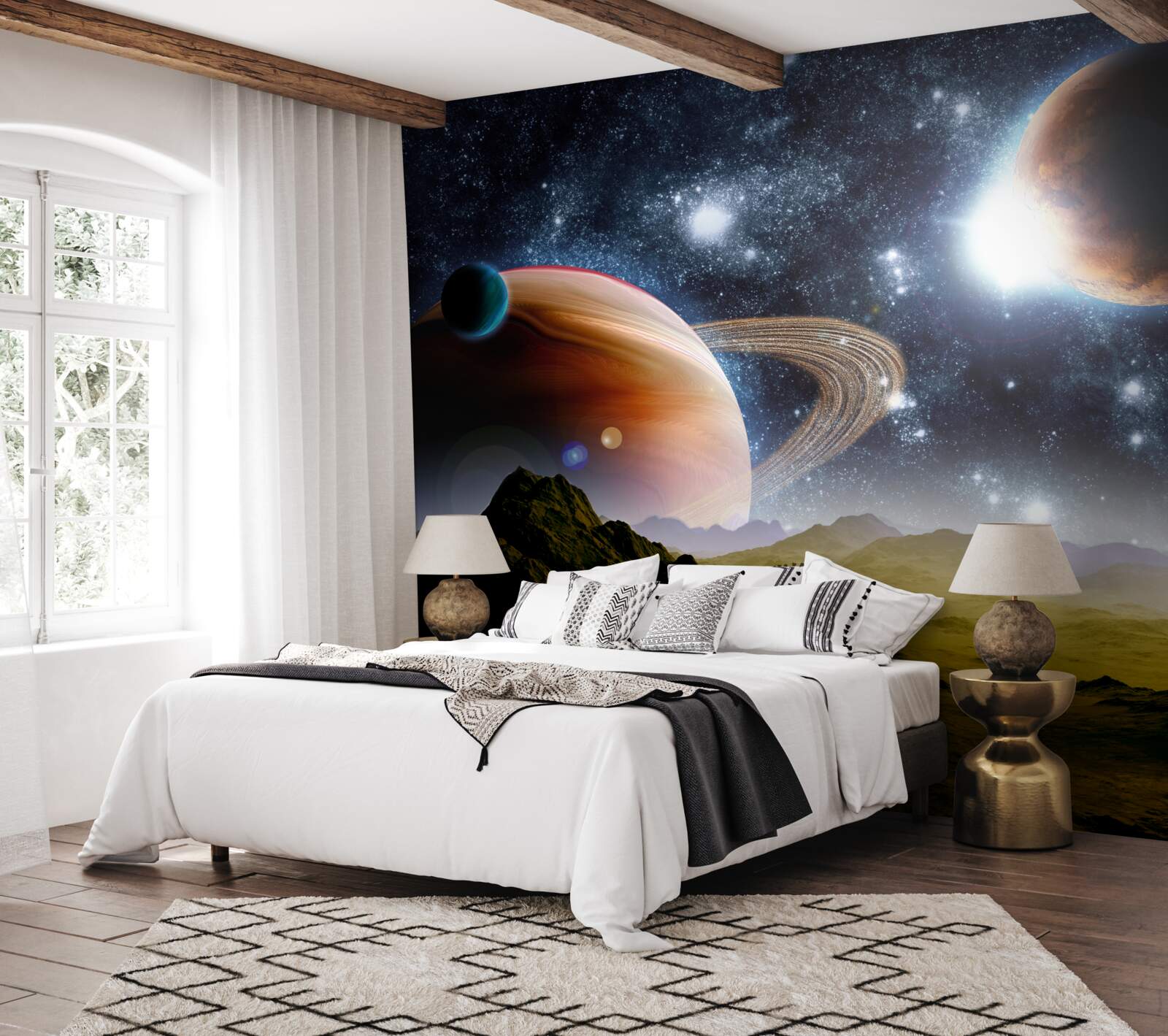 Fototapeta planety kosmiczne