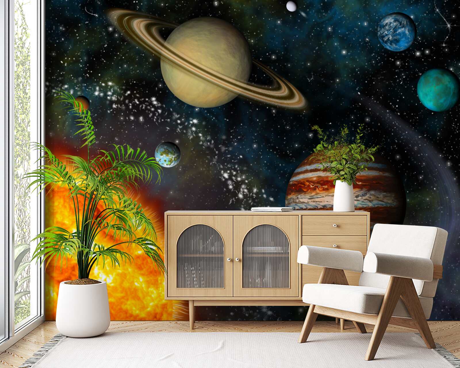 Fototapeta ekskluzywna procesja planet