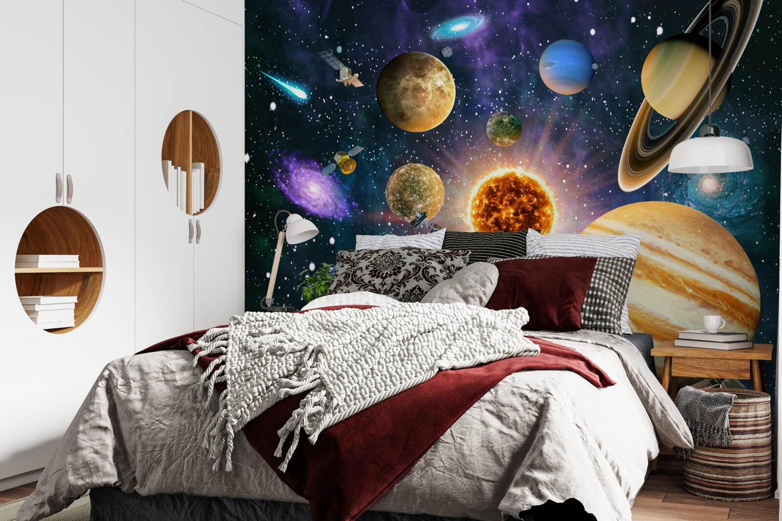 Fototapeta kształty i odcienie planet są różnorodne