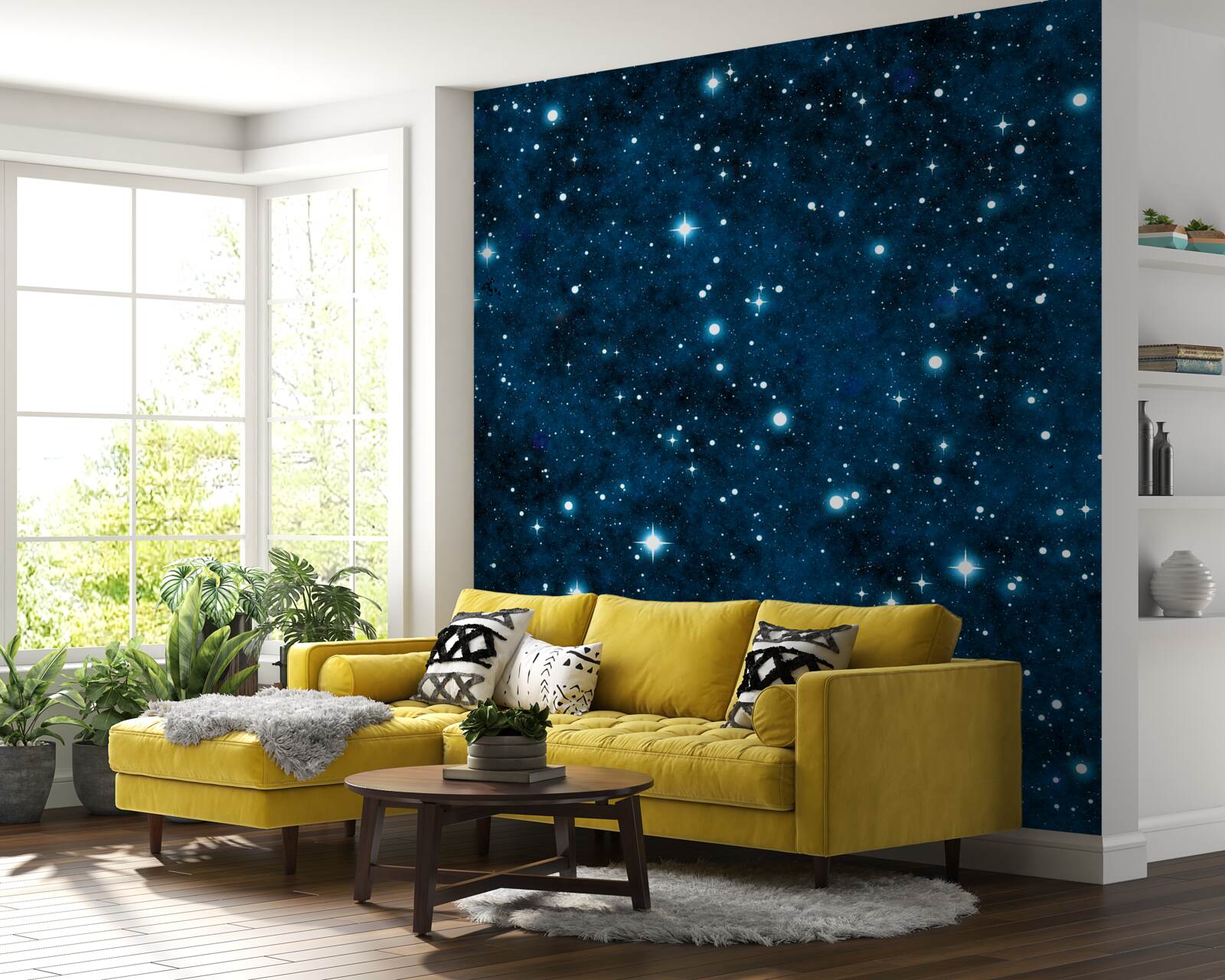 Fototapeta gwiazdy na niebie, małe i duże