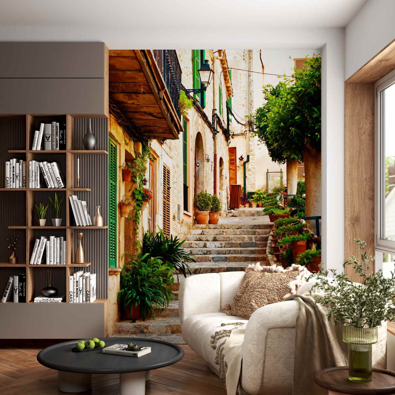 Fototapeta kamienne schody do mieszkań prywatnych