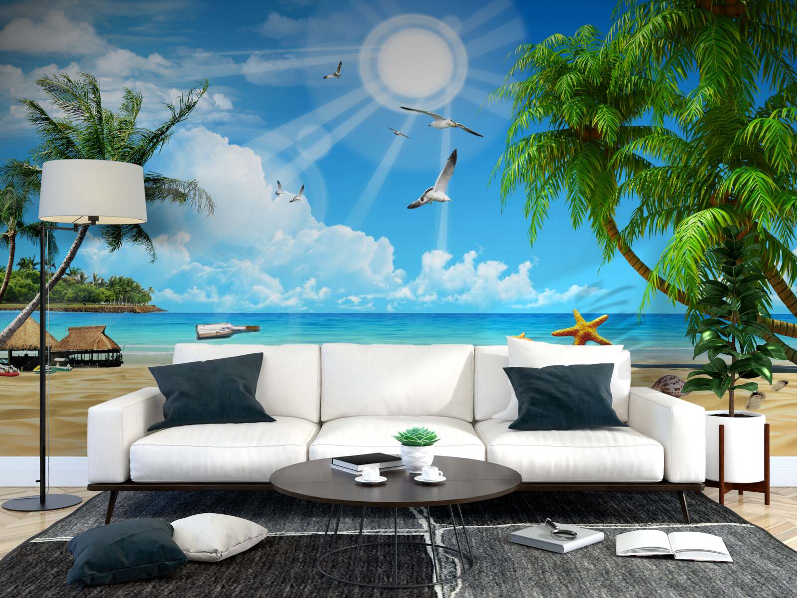 Fototapeta spokojne przytulne miejsce nad wodą