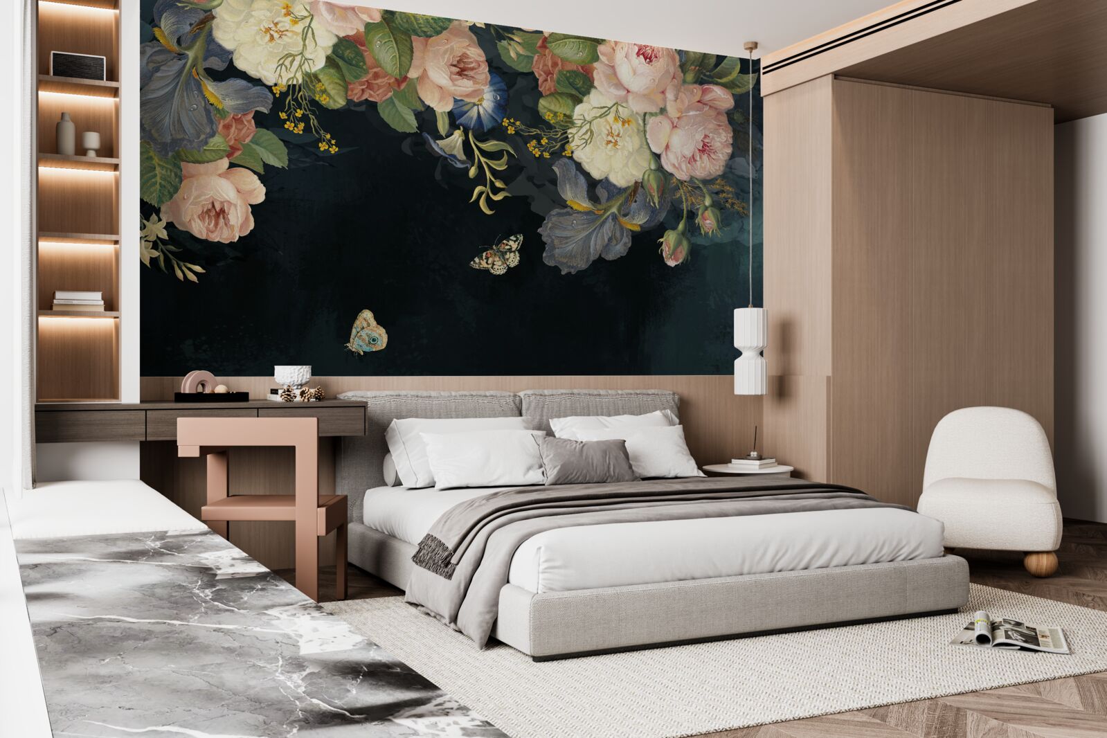 Fototapeta różne odcienie na ciemnym tle