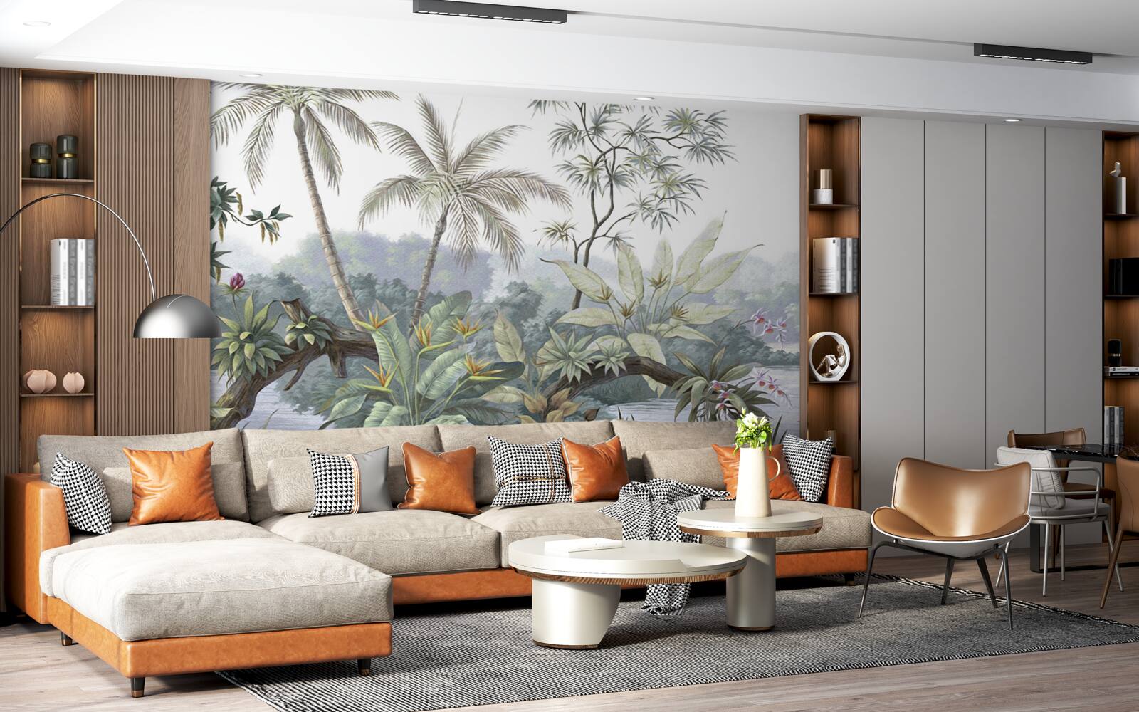 Fototapeta rośliny w dżungli po deszczu