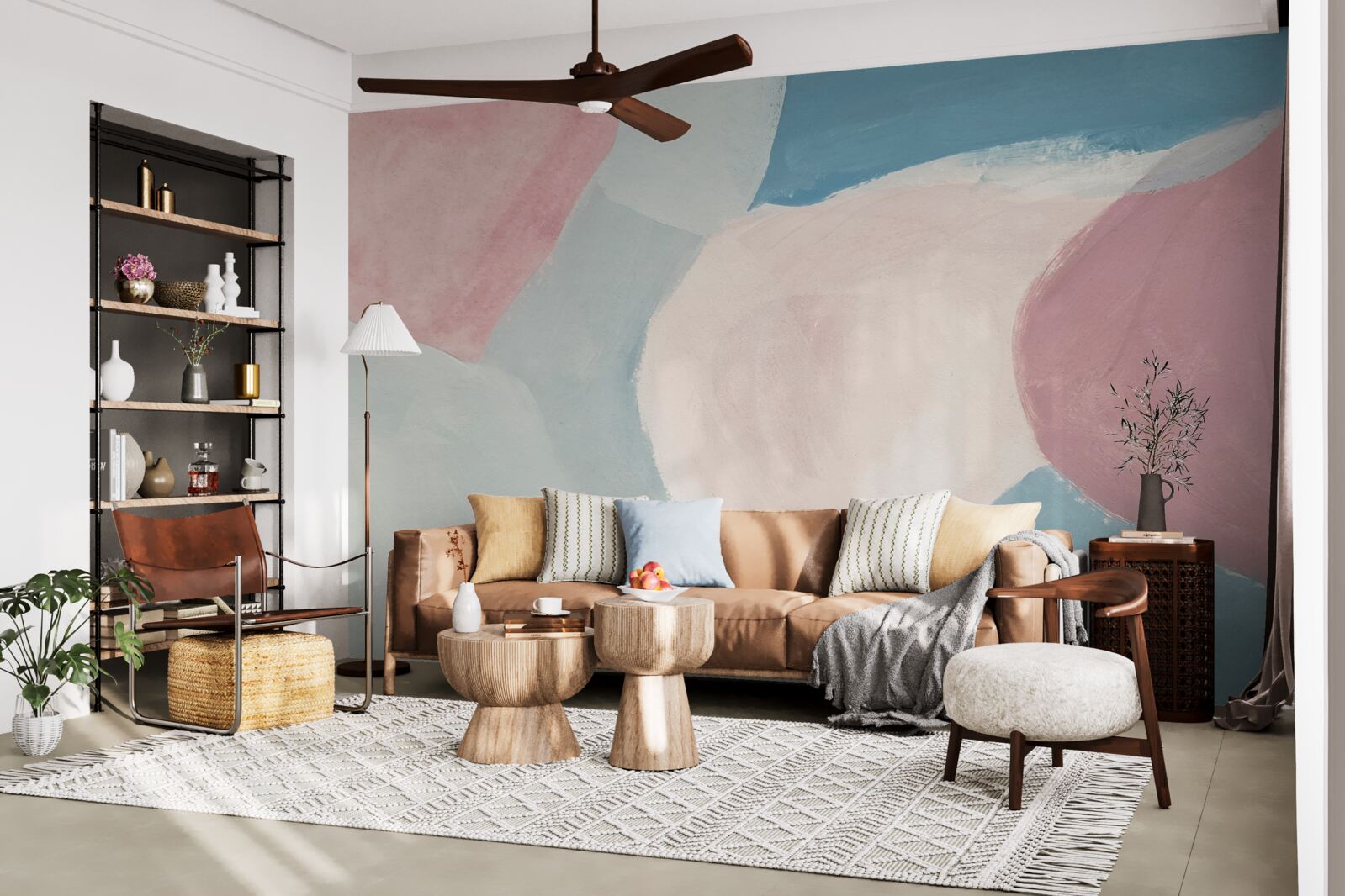 Fototapeta blade plamy koloru