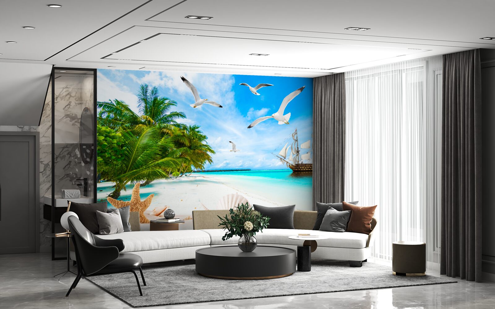 Fototapeta zacumuj na bezludnej wyspie