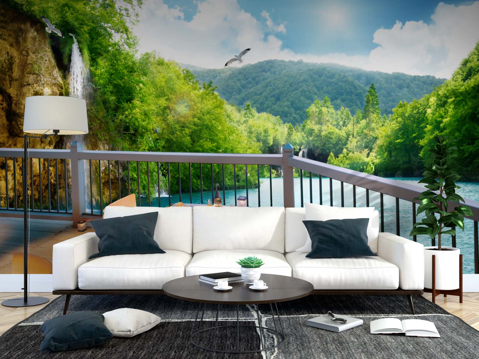 Fototapeta Śniadanie z oszałamiającą scenerią