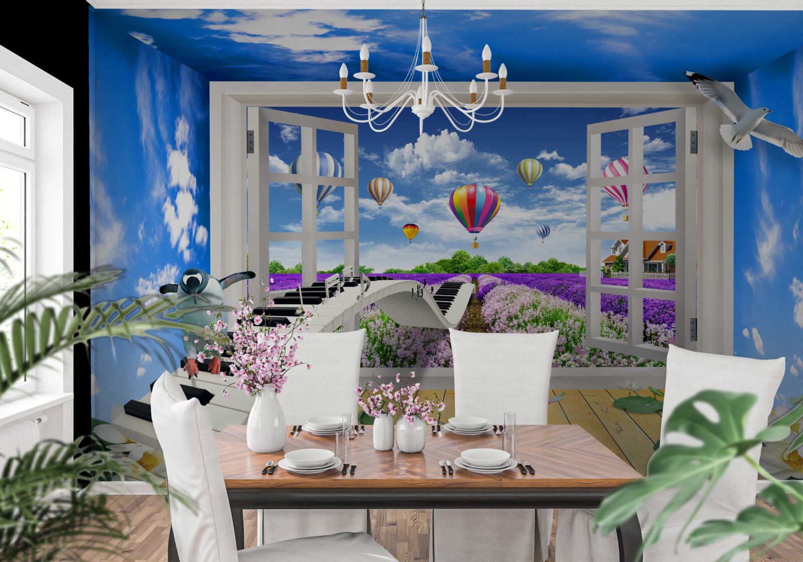 Fototapeta magiczne okno melodii