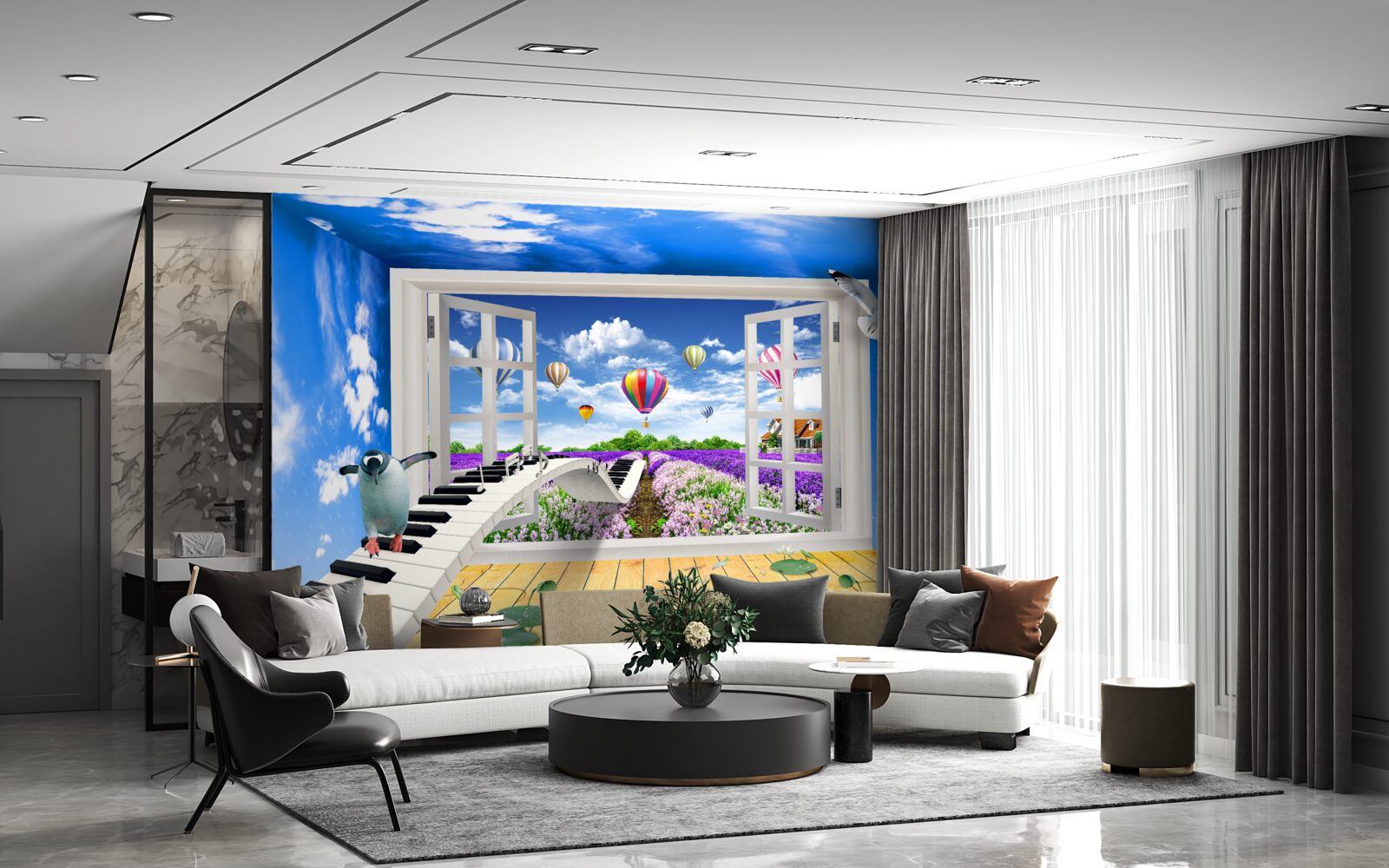 Fototapeta magiczne okno melodii