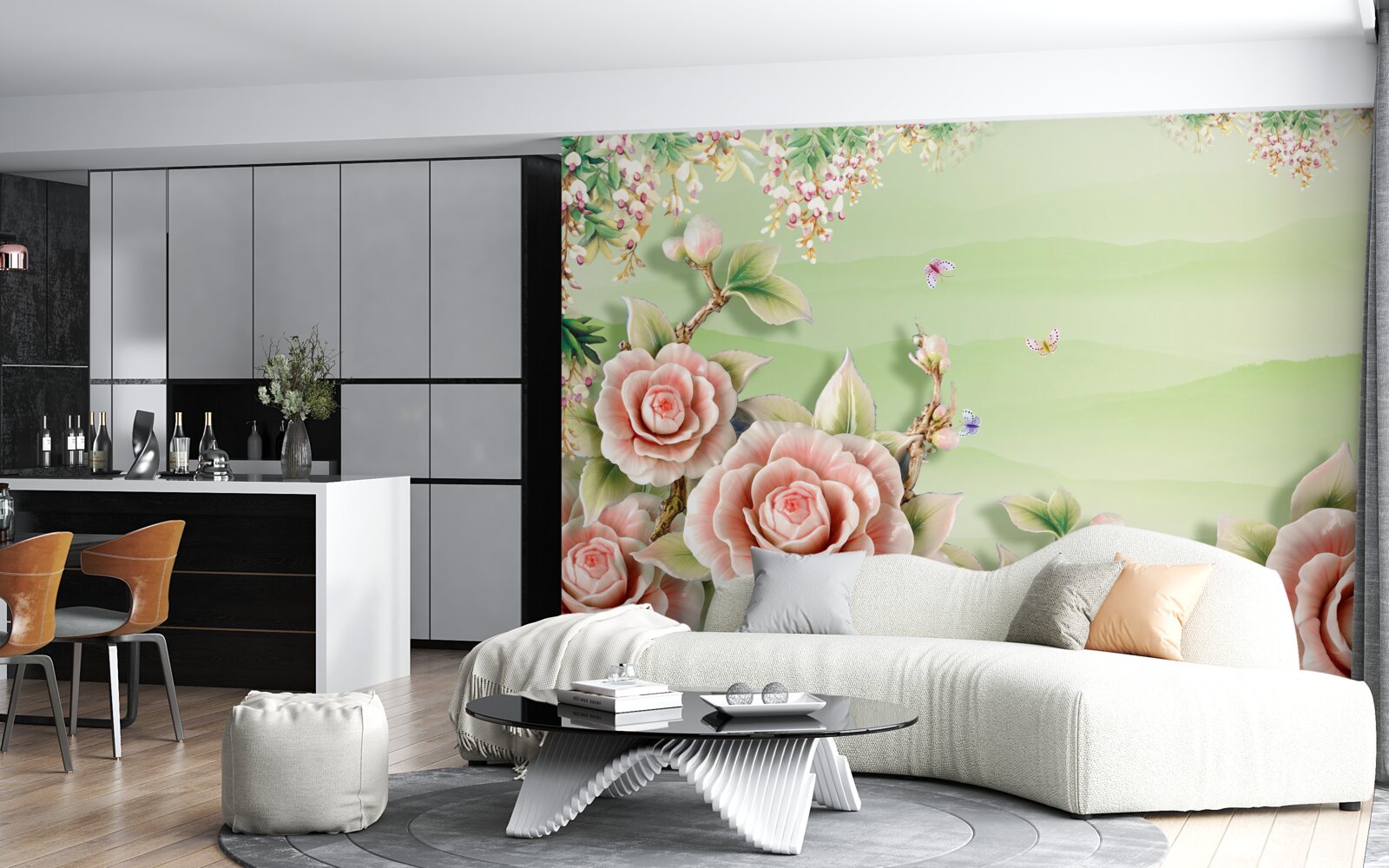 Fototapeta wspaniałe porcelanowe róże
