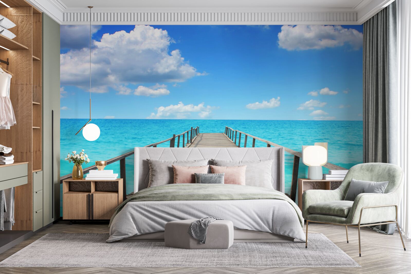 Fototapeta wpadając do bezkresnego morza