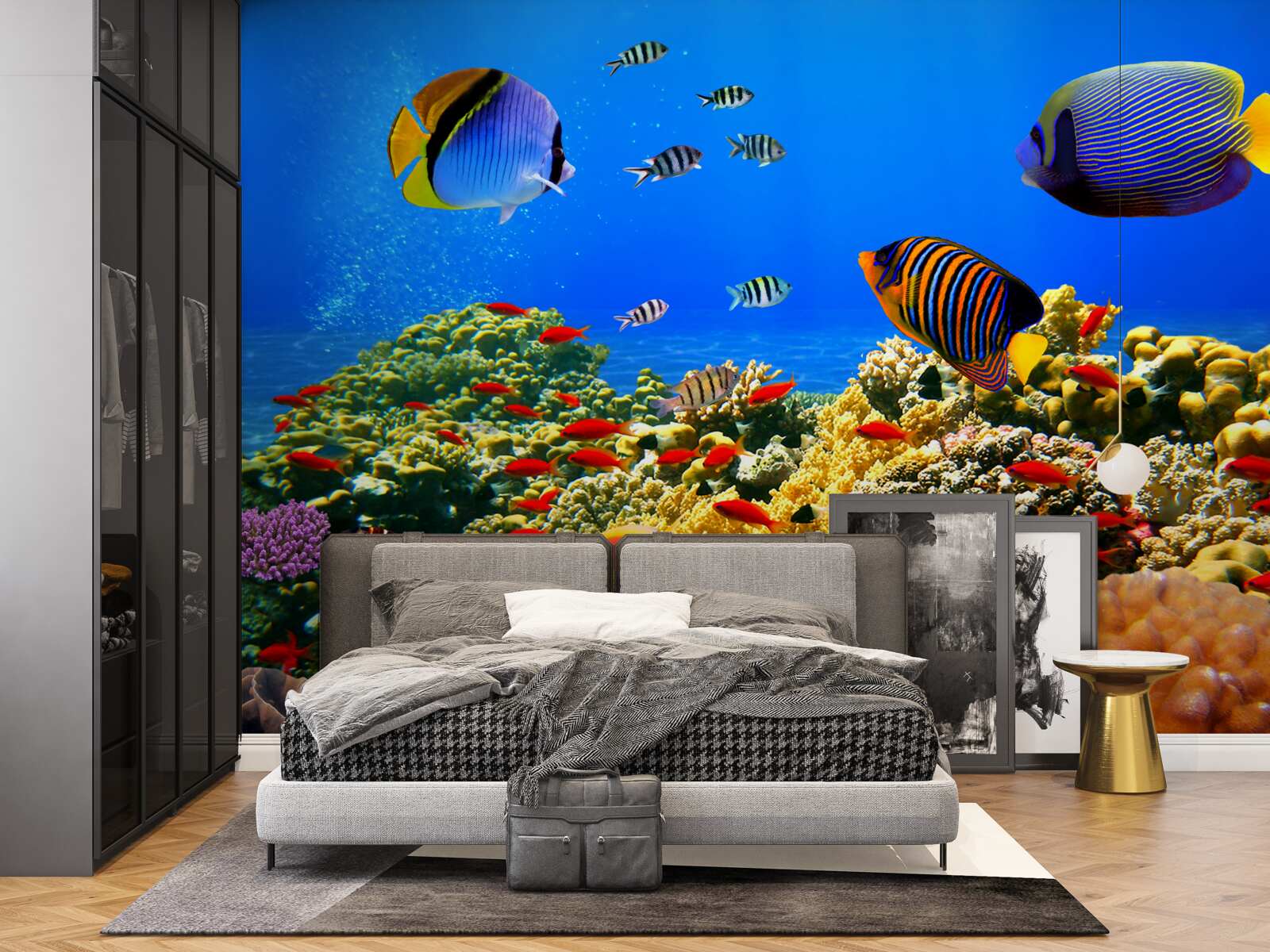 Fototapeta niedokończona głębia oceanu i jego mieszkańców