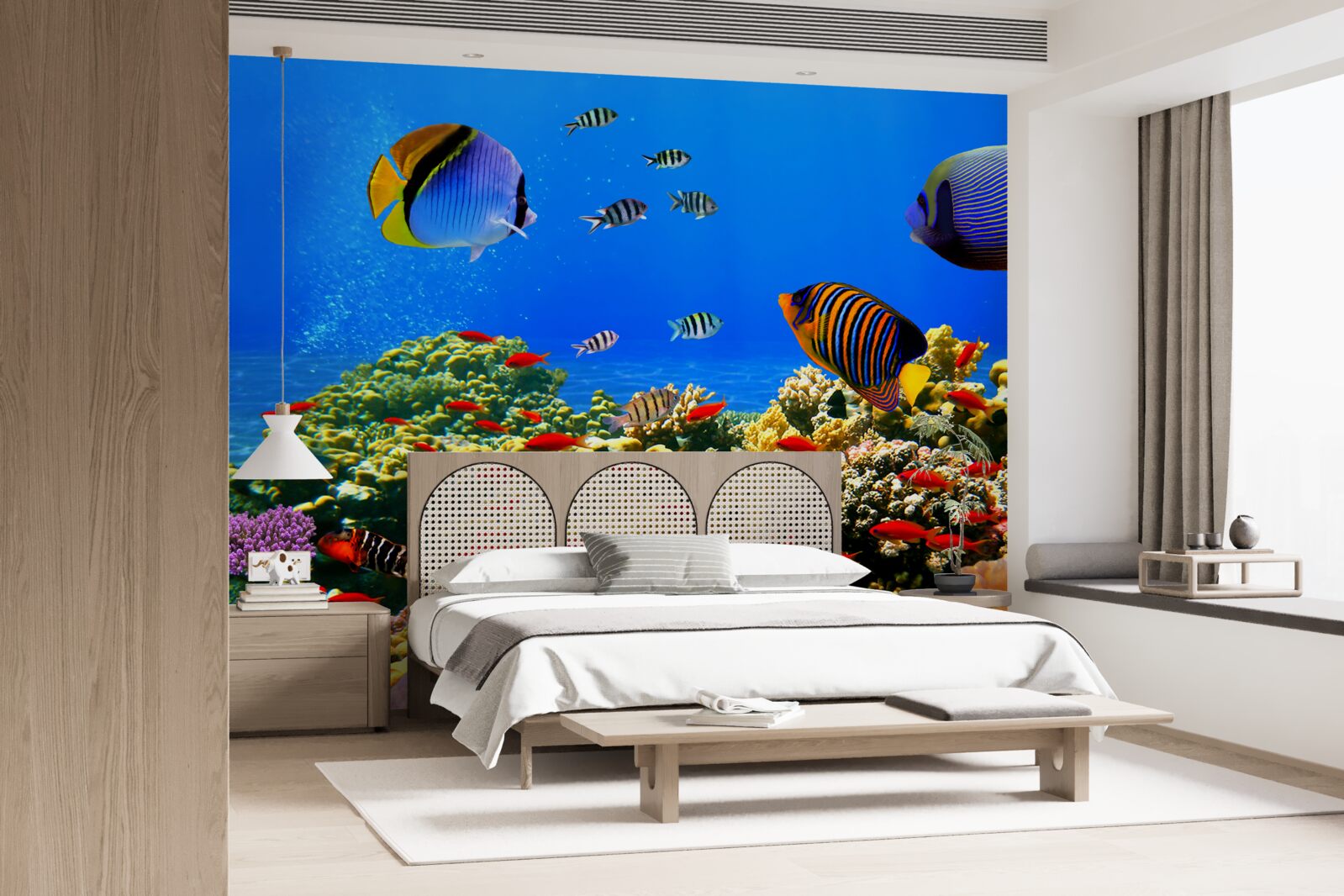 Fototapeta niedokończona głębia oceanu i jego mieszkańców