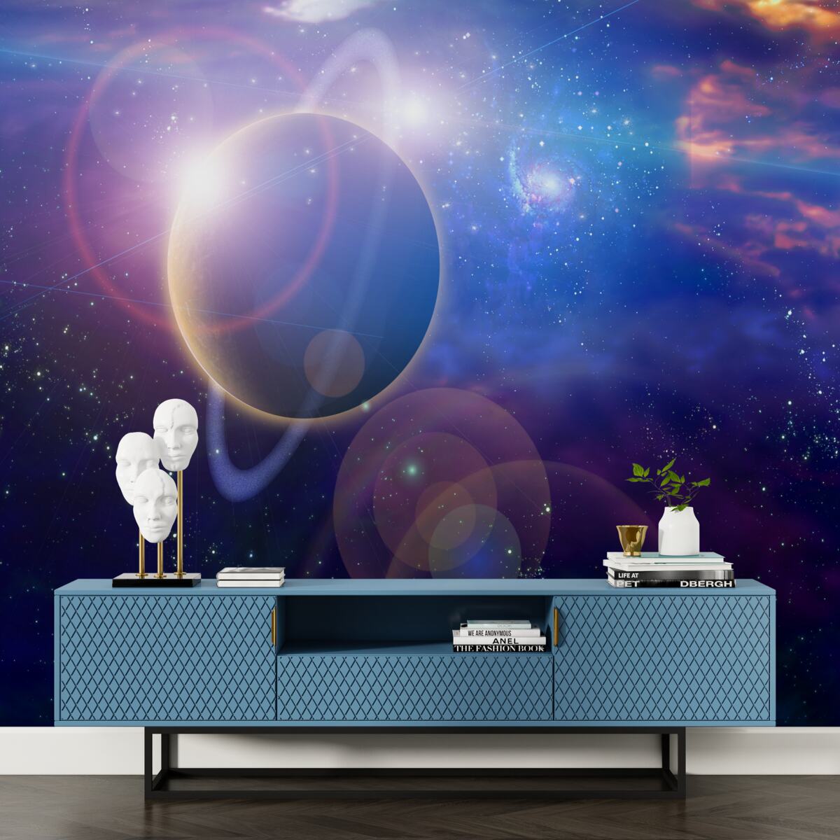 Fototapeta gwiazdy na planecie niebieskiej