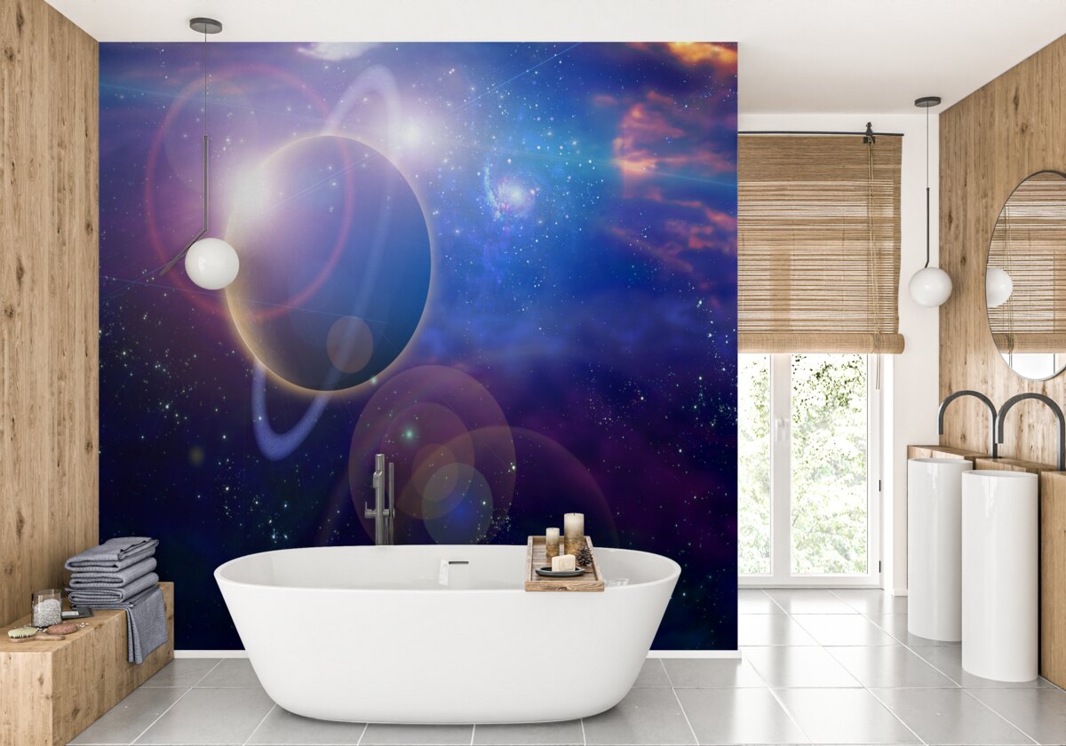 Fototapeta gwiazdy na planecie niebieskiej