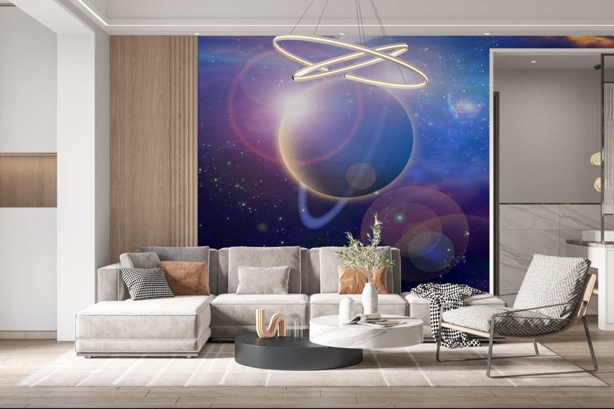 Fototapeta gwiazdy na planecie niebieskiej