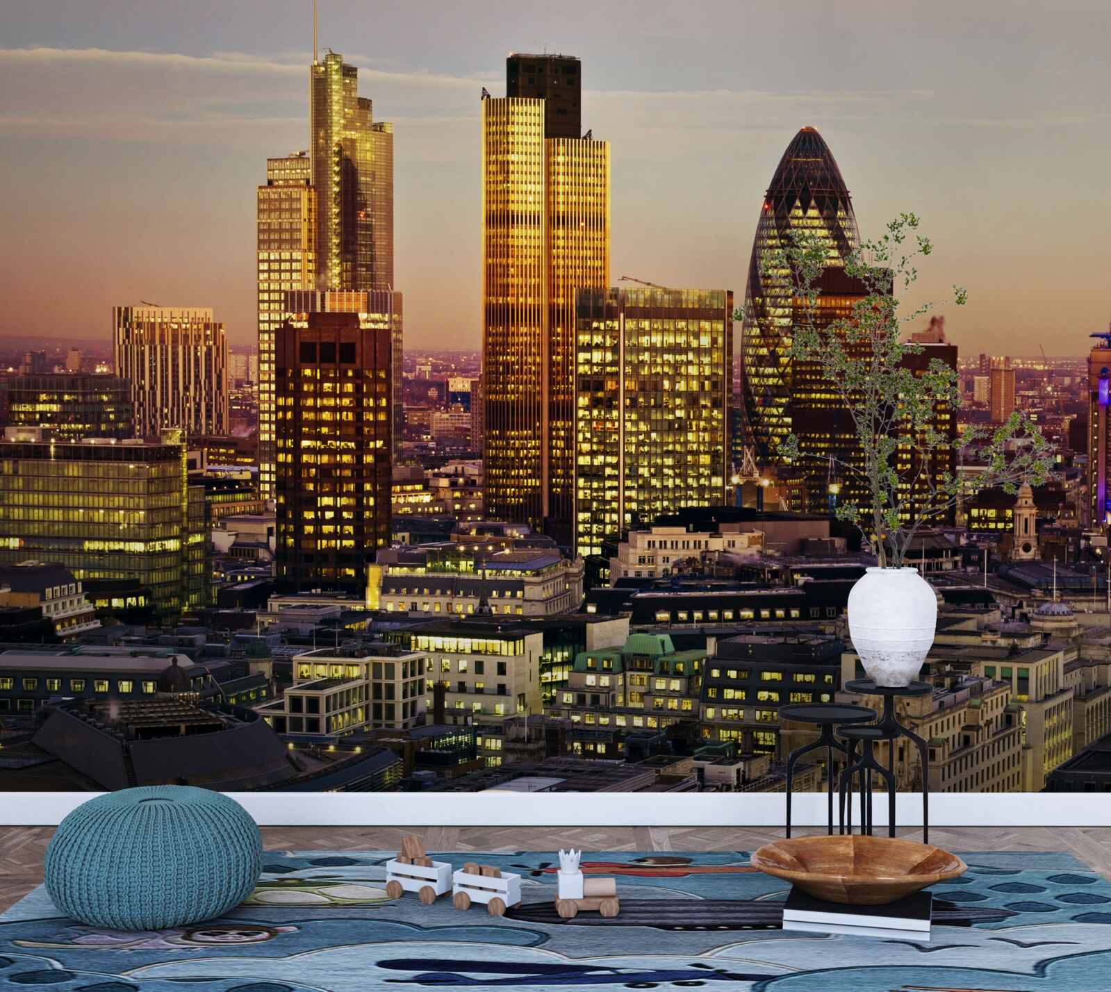 Fototapeta Światła złotego londynu