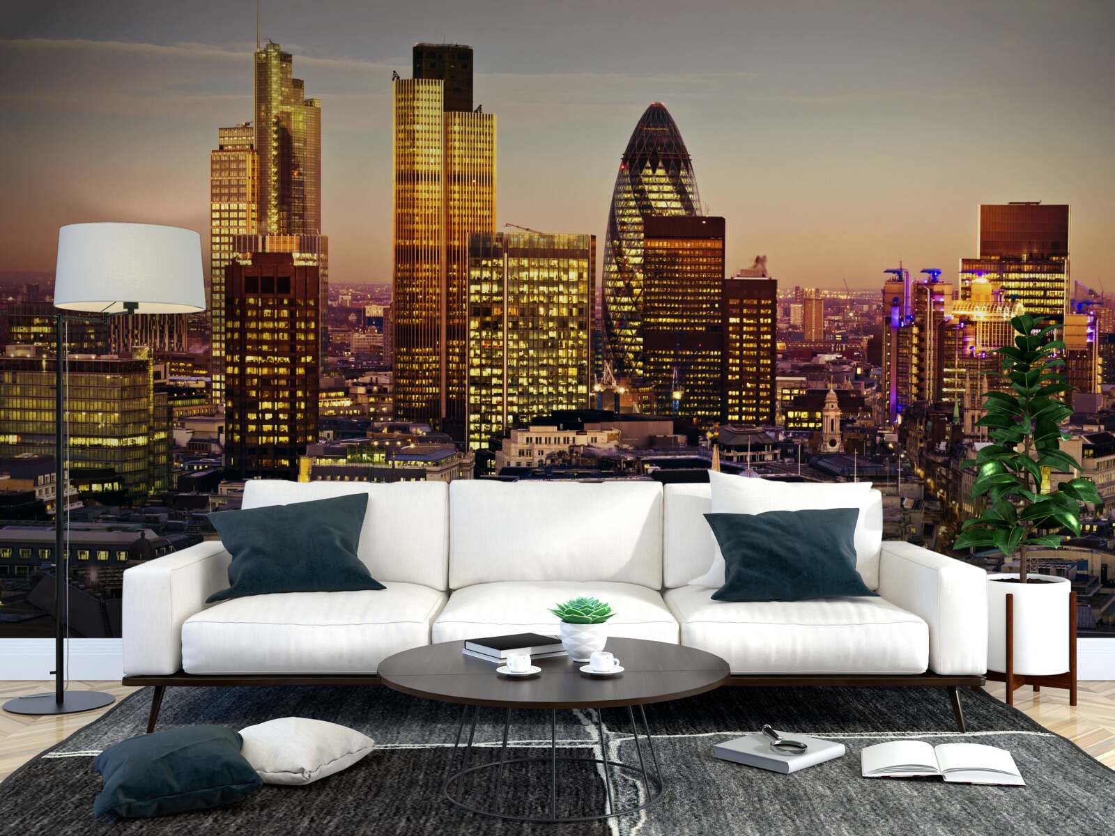 Fototapeta Światła złotego londynu