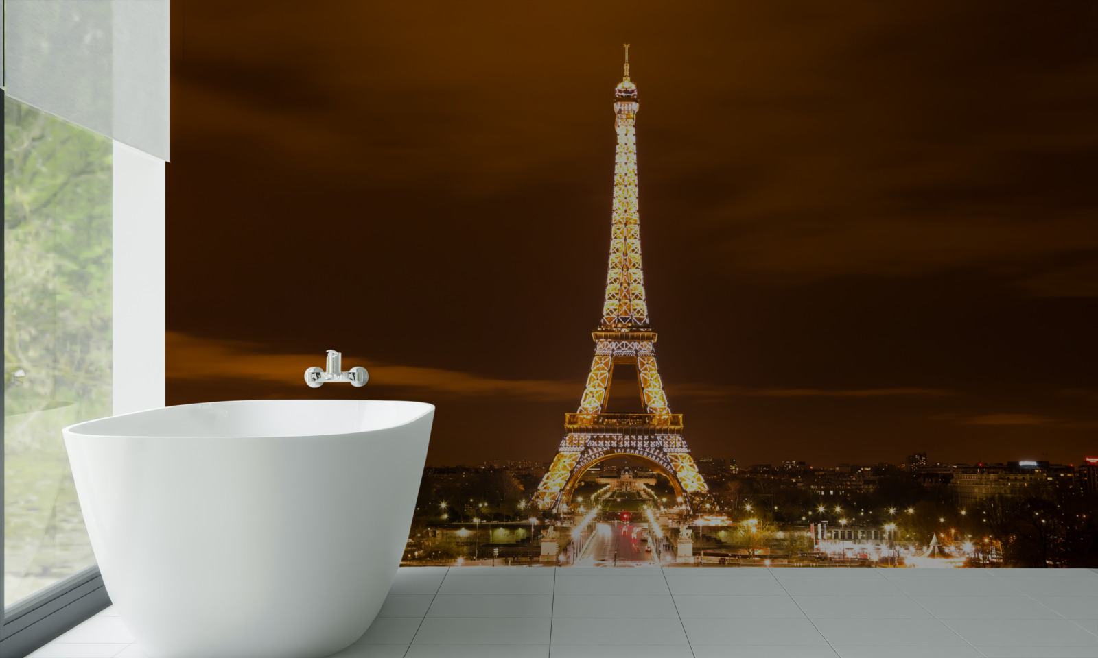 Fototapeta dusza paryża nocą