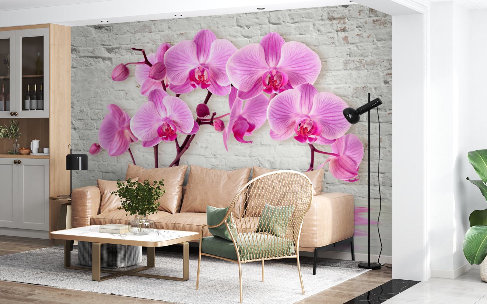 Fototapeta miękki fioletowy kwiat orchidei