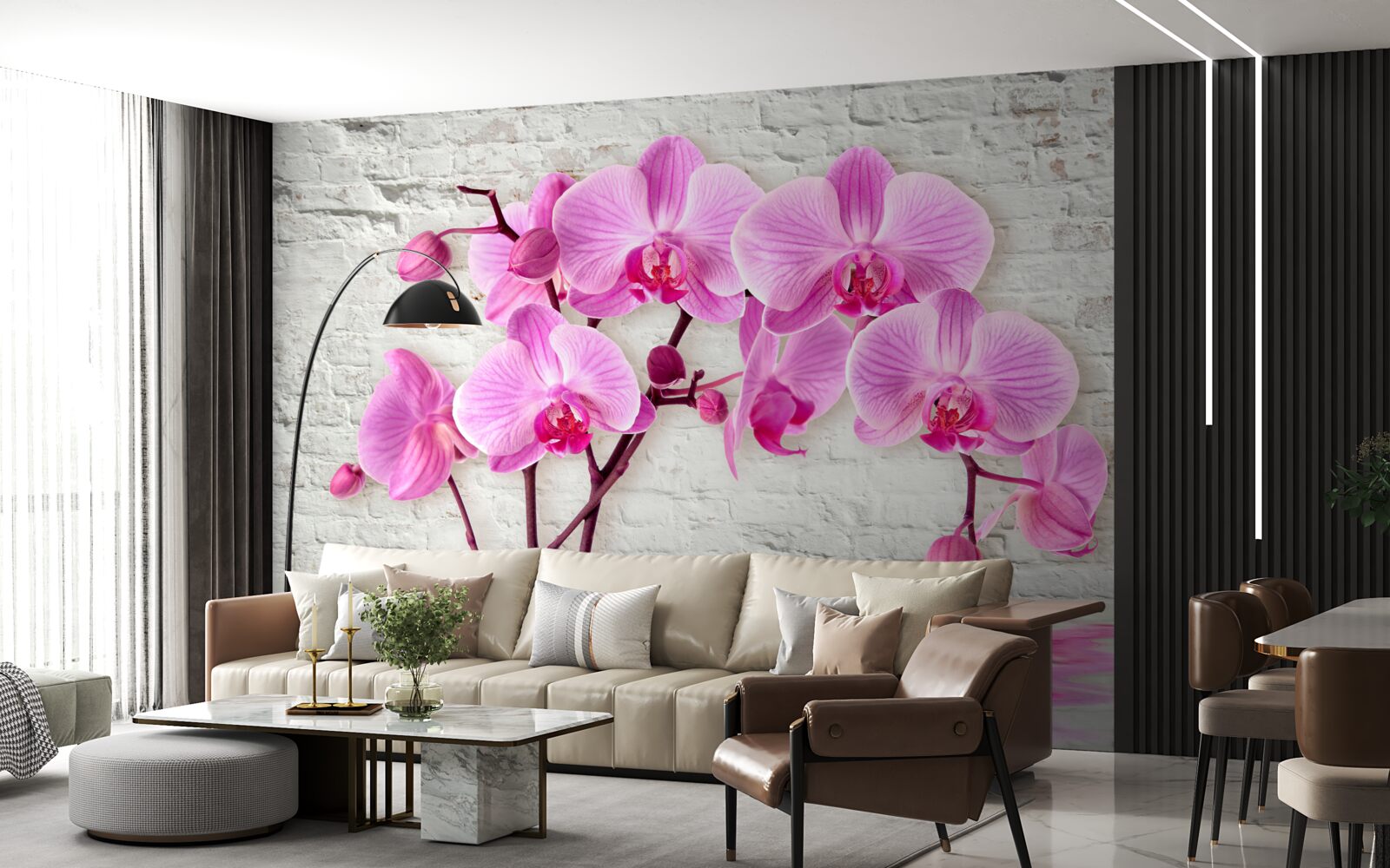 Fototapeta miękki fioletowy kwiat orchidei